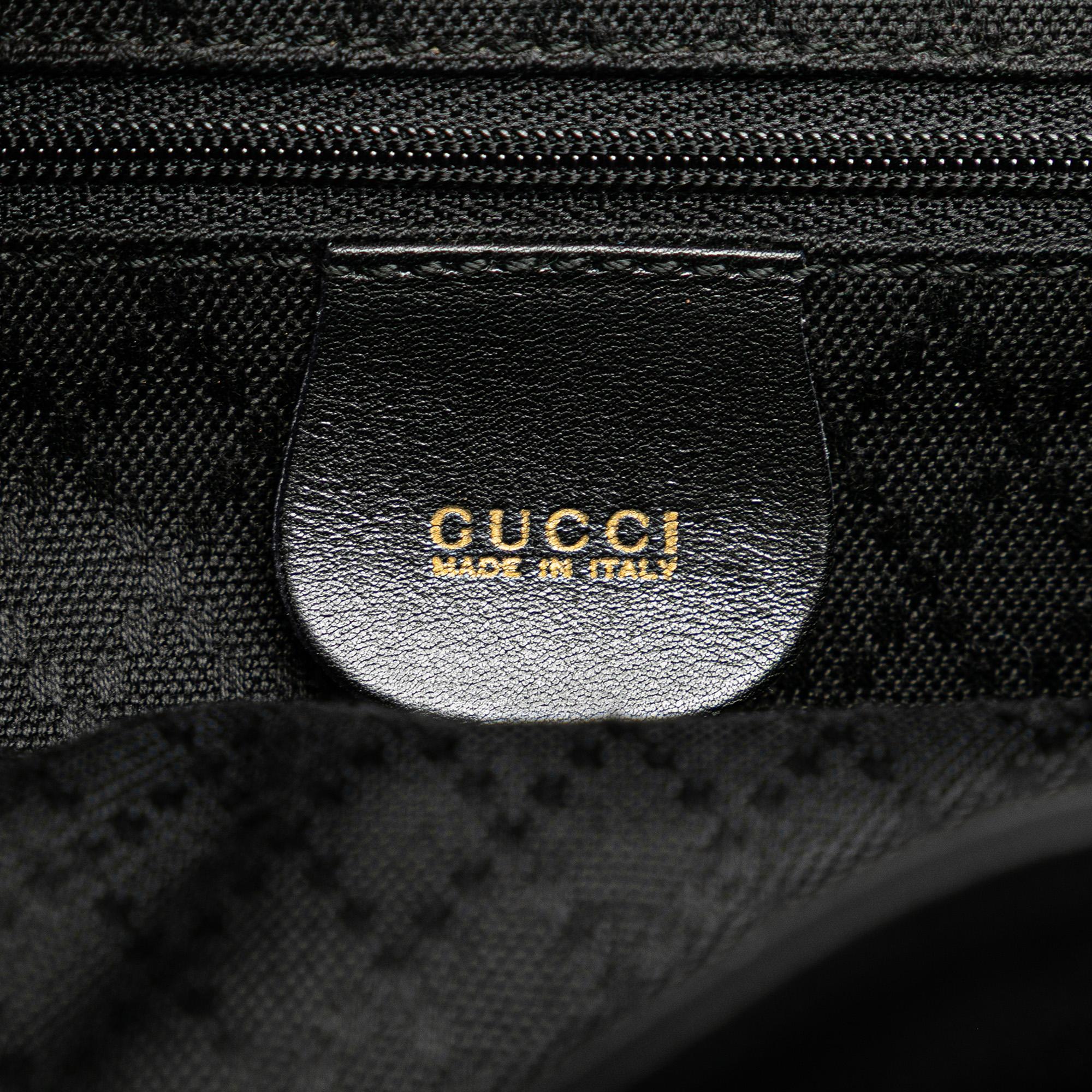 Gucci Calfskin Bamboo Drawstring Backpack
