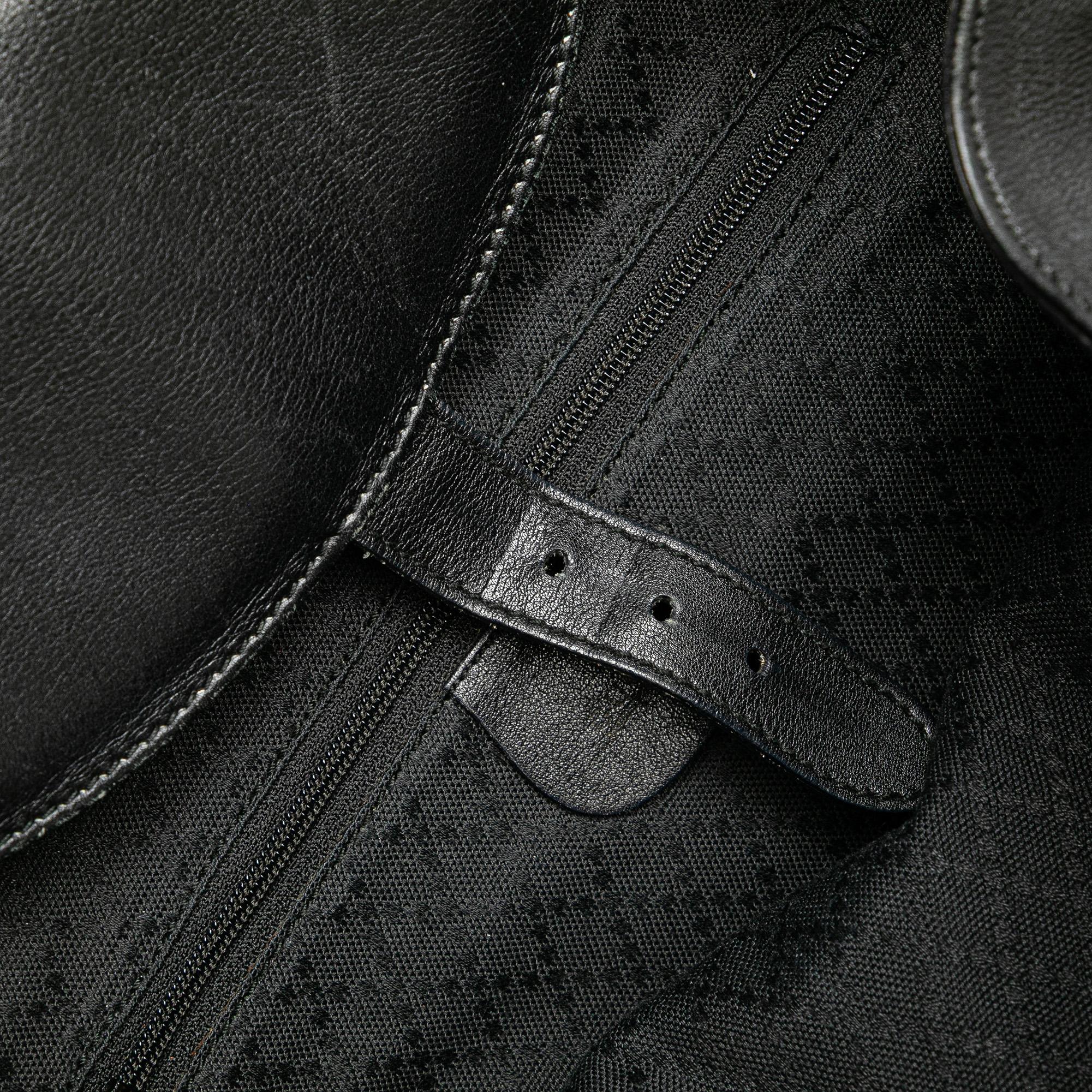 Gucci Calfskin Bamboo Drawstring Backpack