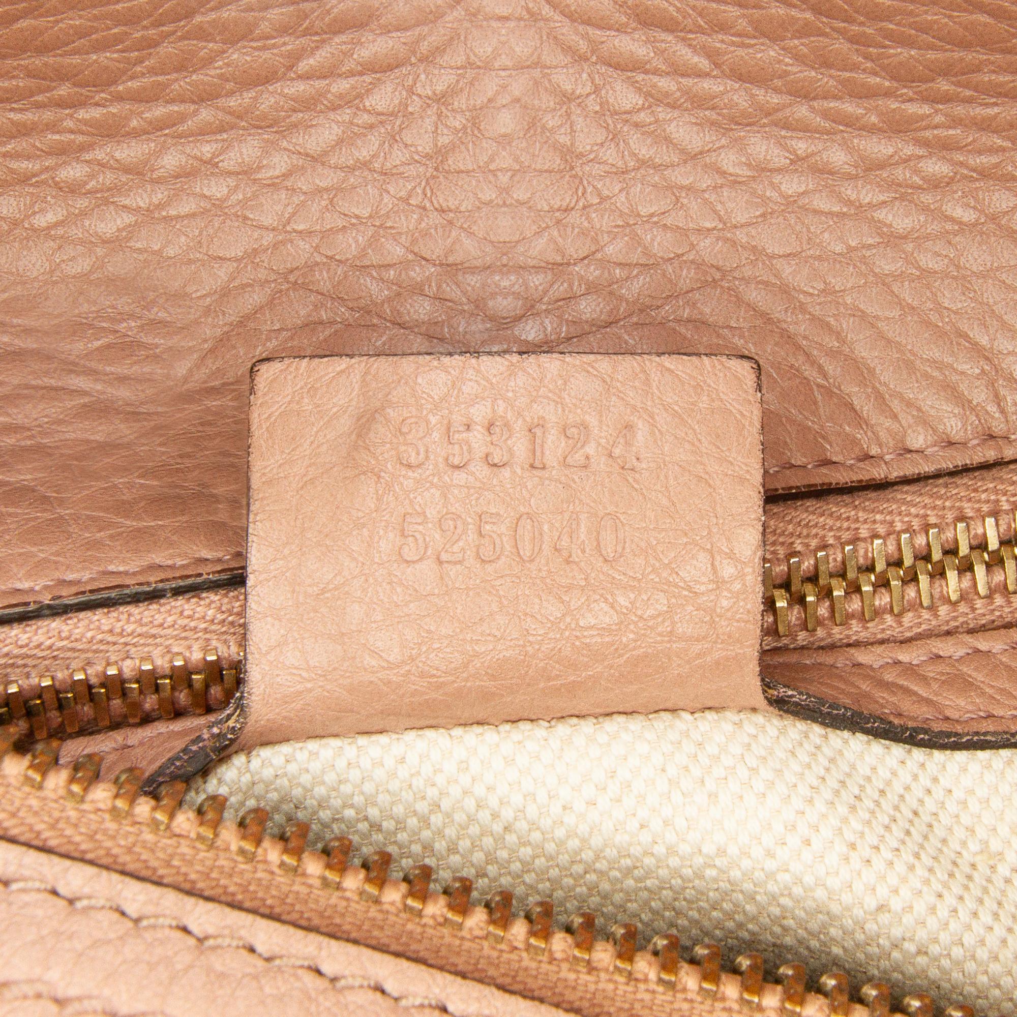 Gucci Calfskin Bamboo Shopper Boston Bag