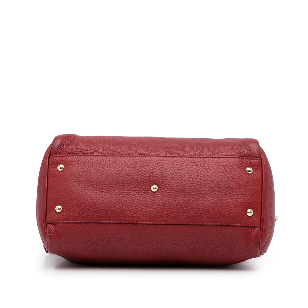 Gucci Calfskin Bamboo Shopper Boston (SHG-5nu9zh)