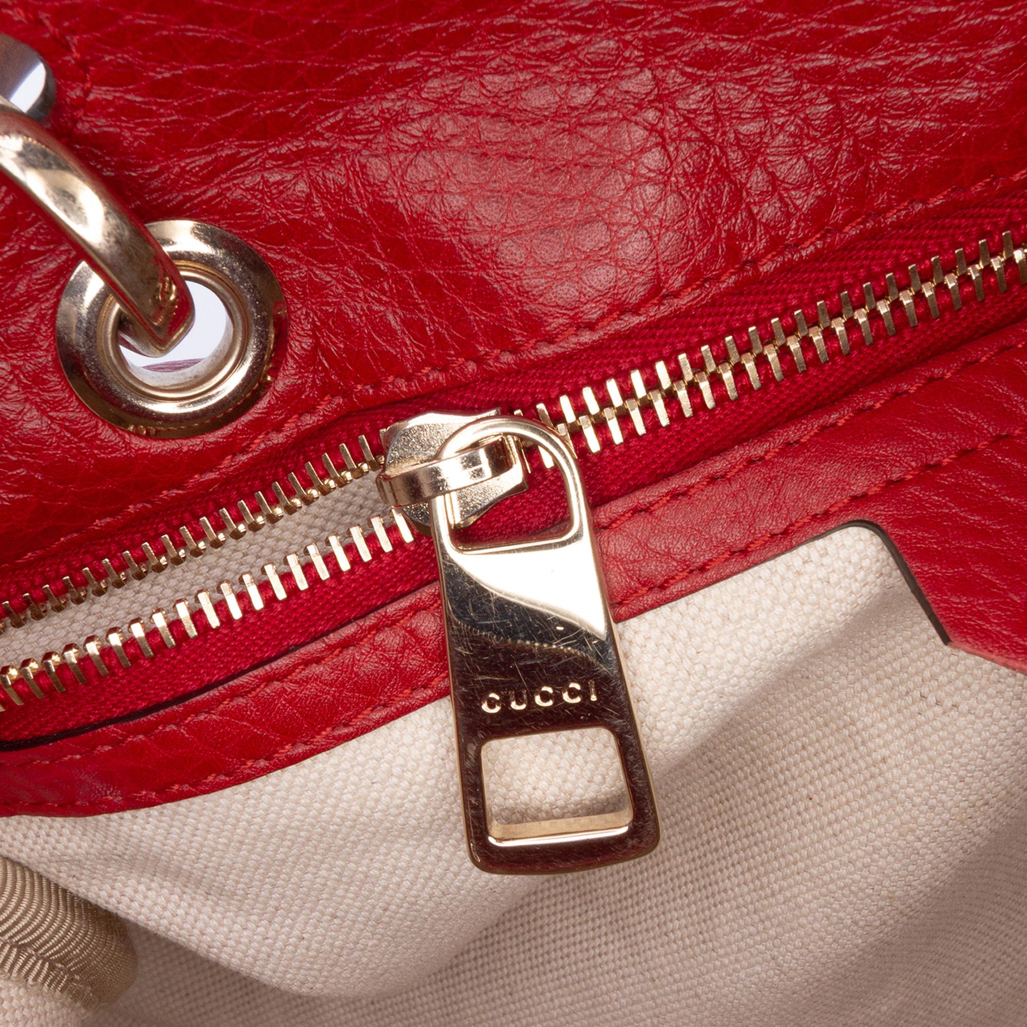 Gucci Calfskin Bamboo Shopper Boston