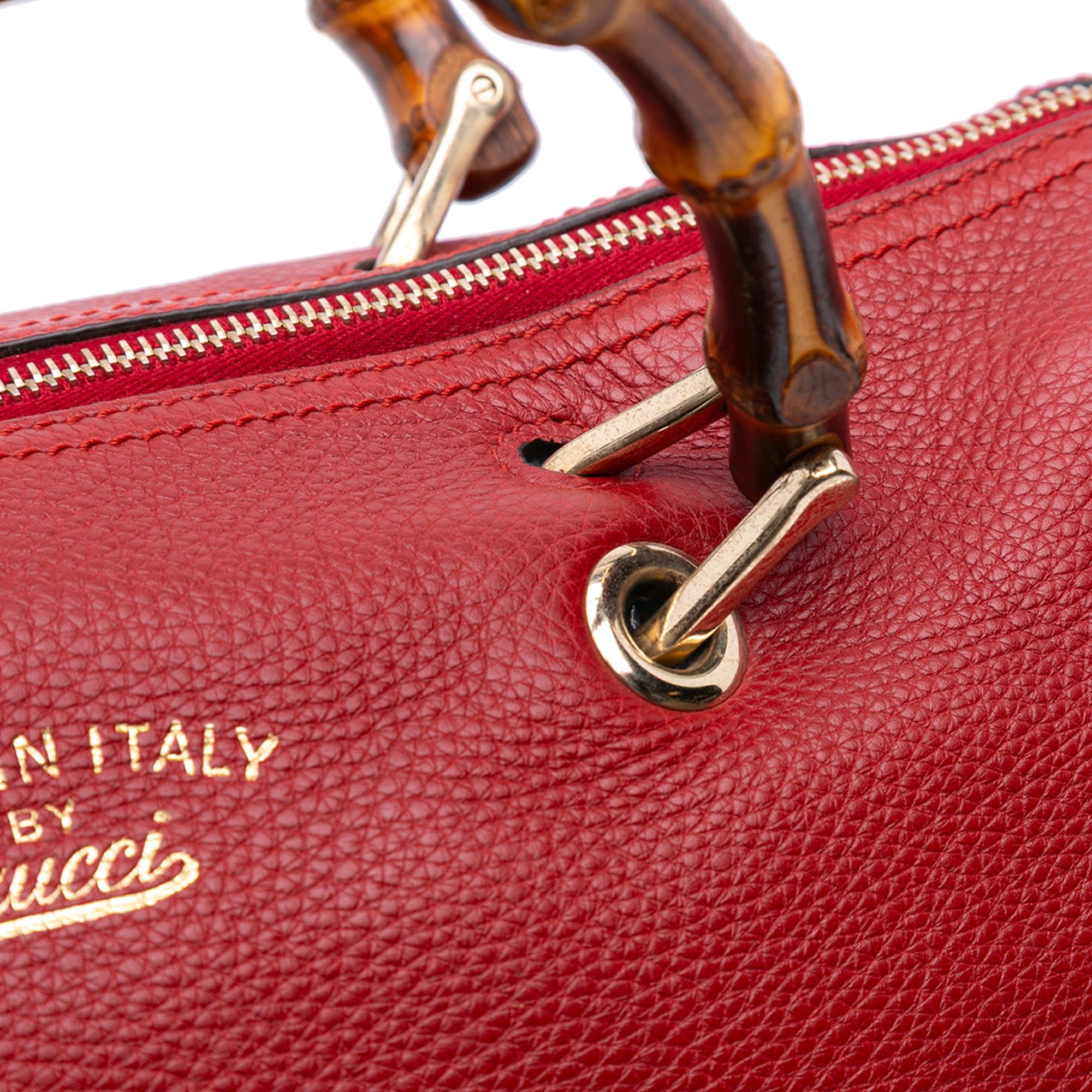 Gucci Calfskin Bamboo Shopper Boston