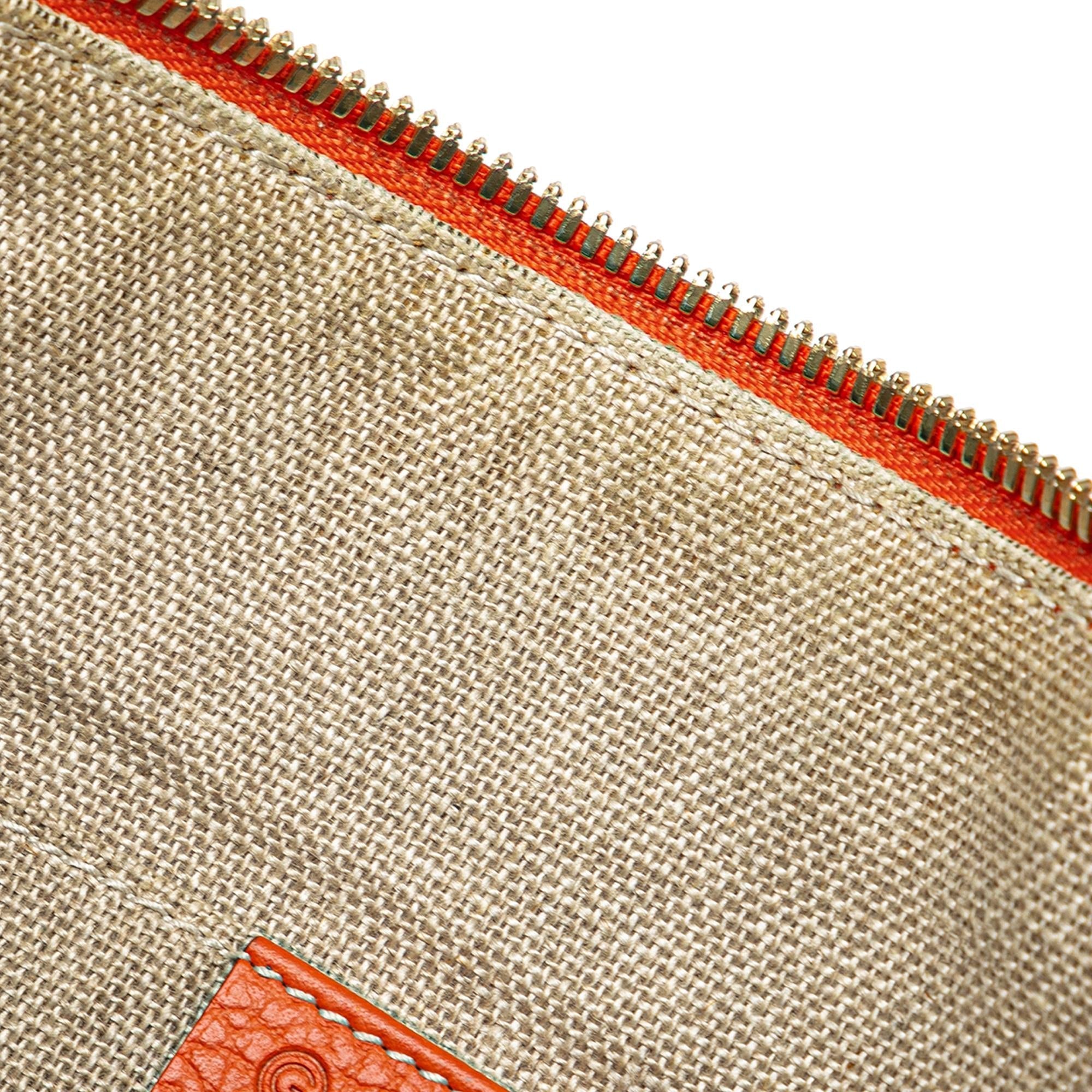 Gucci Calfskin Bamboo Tassel Clutch