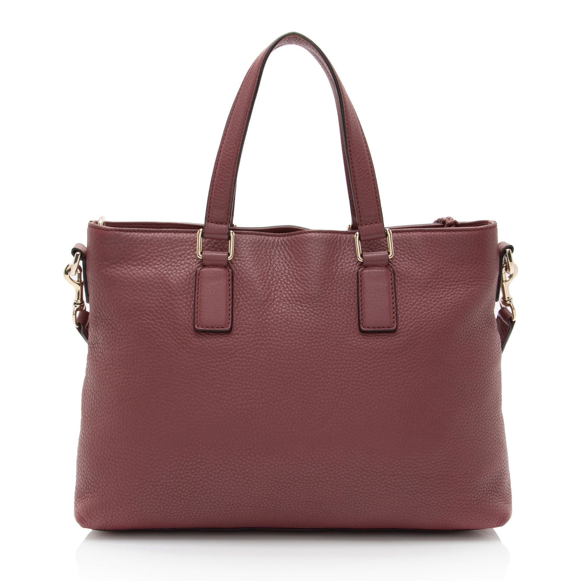 Gucci Calfskin Bamboo Tassel Tote