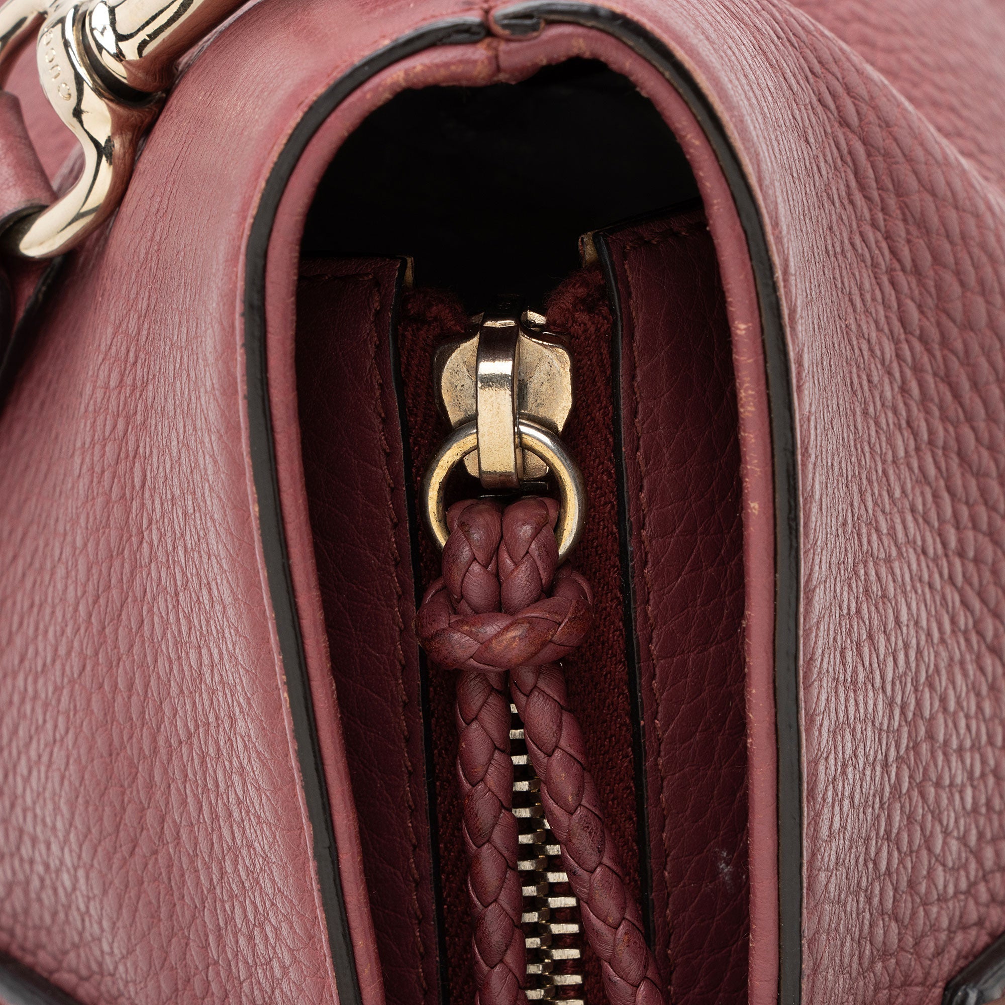 Gucci Calfskin Bamboo Tassel Tote