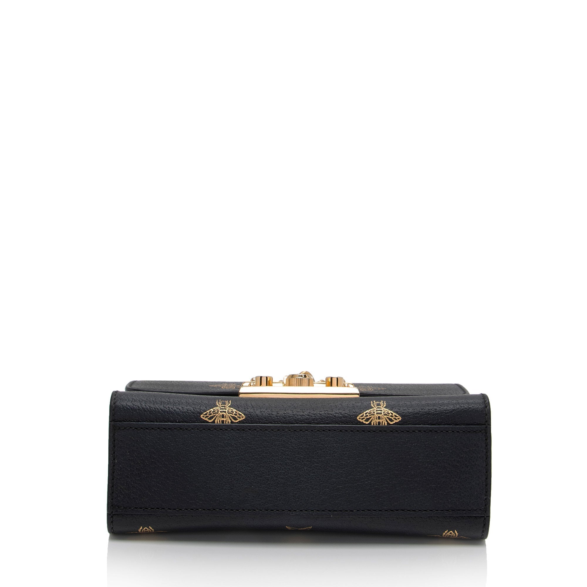 Gucci Calfskin Bee Star Padlock Small Shoulder Bag