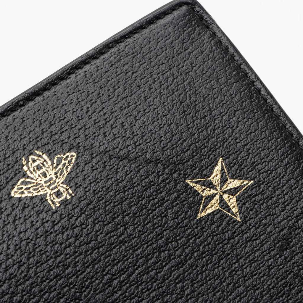 Gucci Calfskin Bee Star Wristlet (SHF-8glDSR)