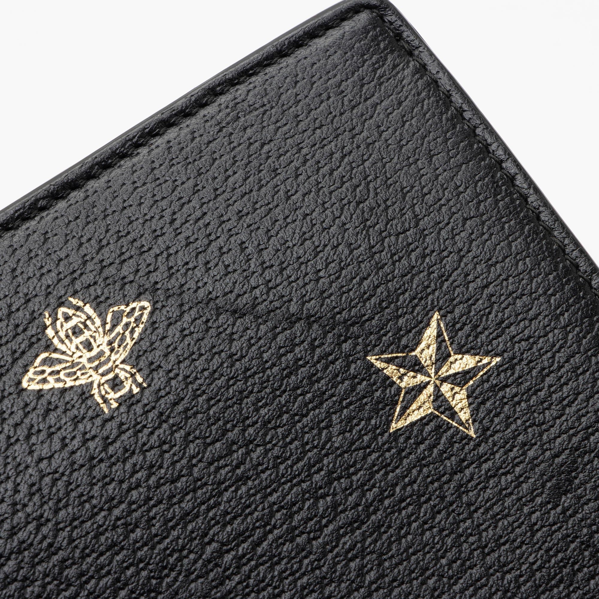Gucci Calfskin Bee Star Wristlet (SHF-8glDSR)