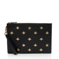 Gucci Calfskin Bee Wristlet