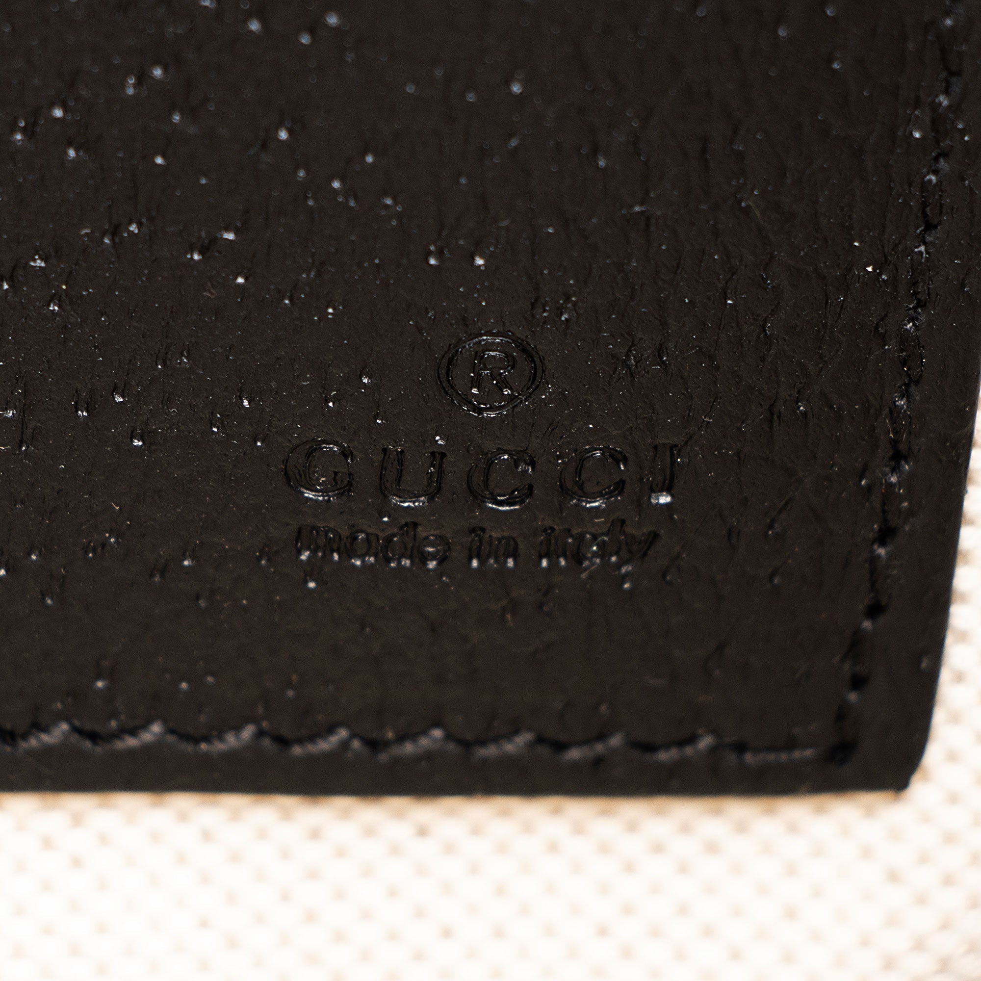 Gucci Calfskin Bee Wristlet
