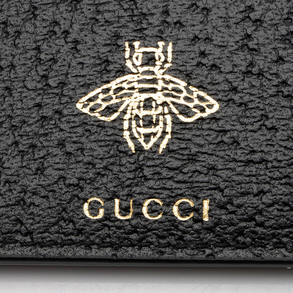 Gucci Calfskin Bee Wristlet