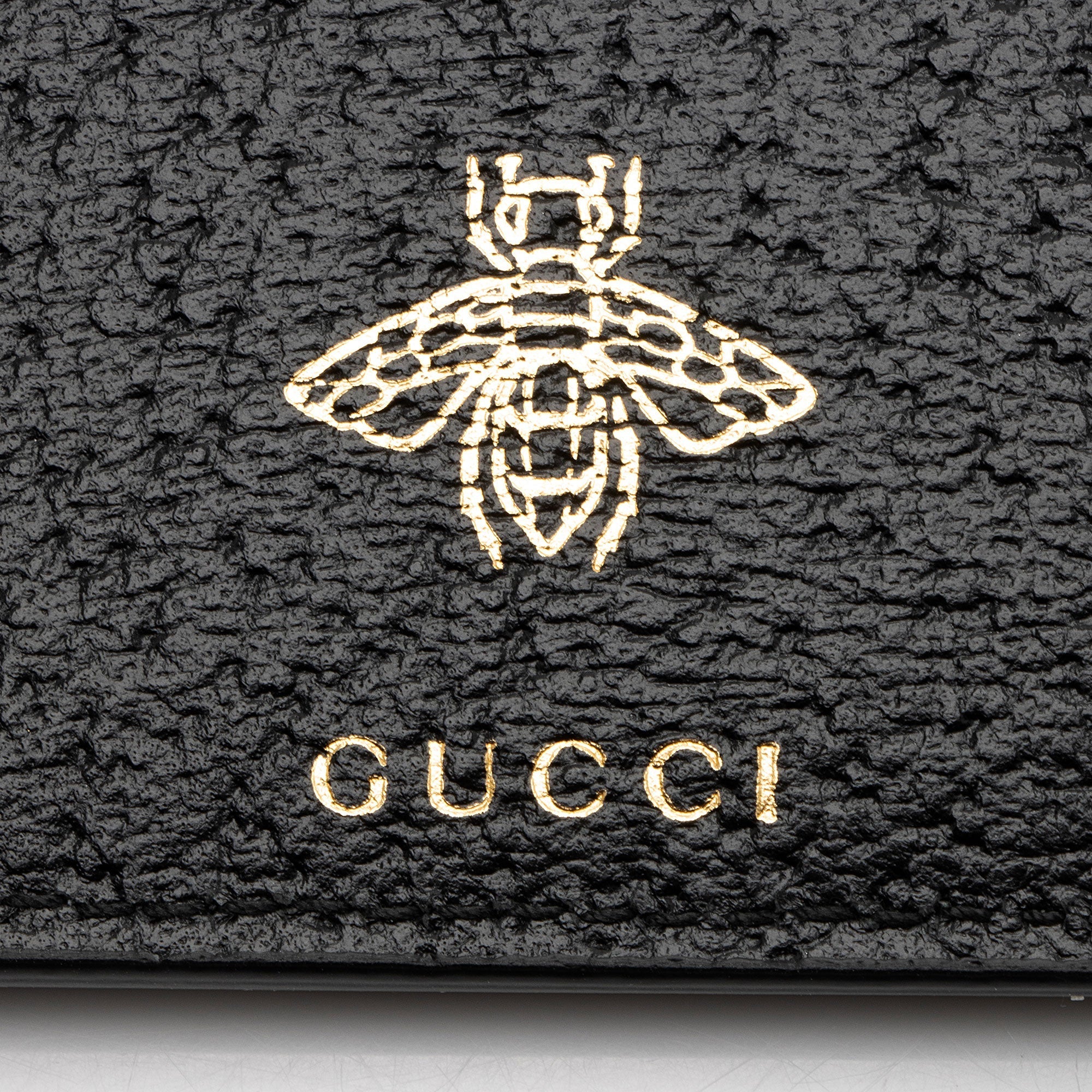 Gucci Calfskin Bee Wristlet
