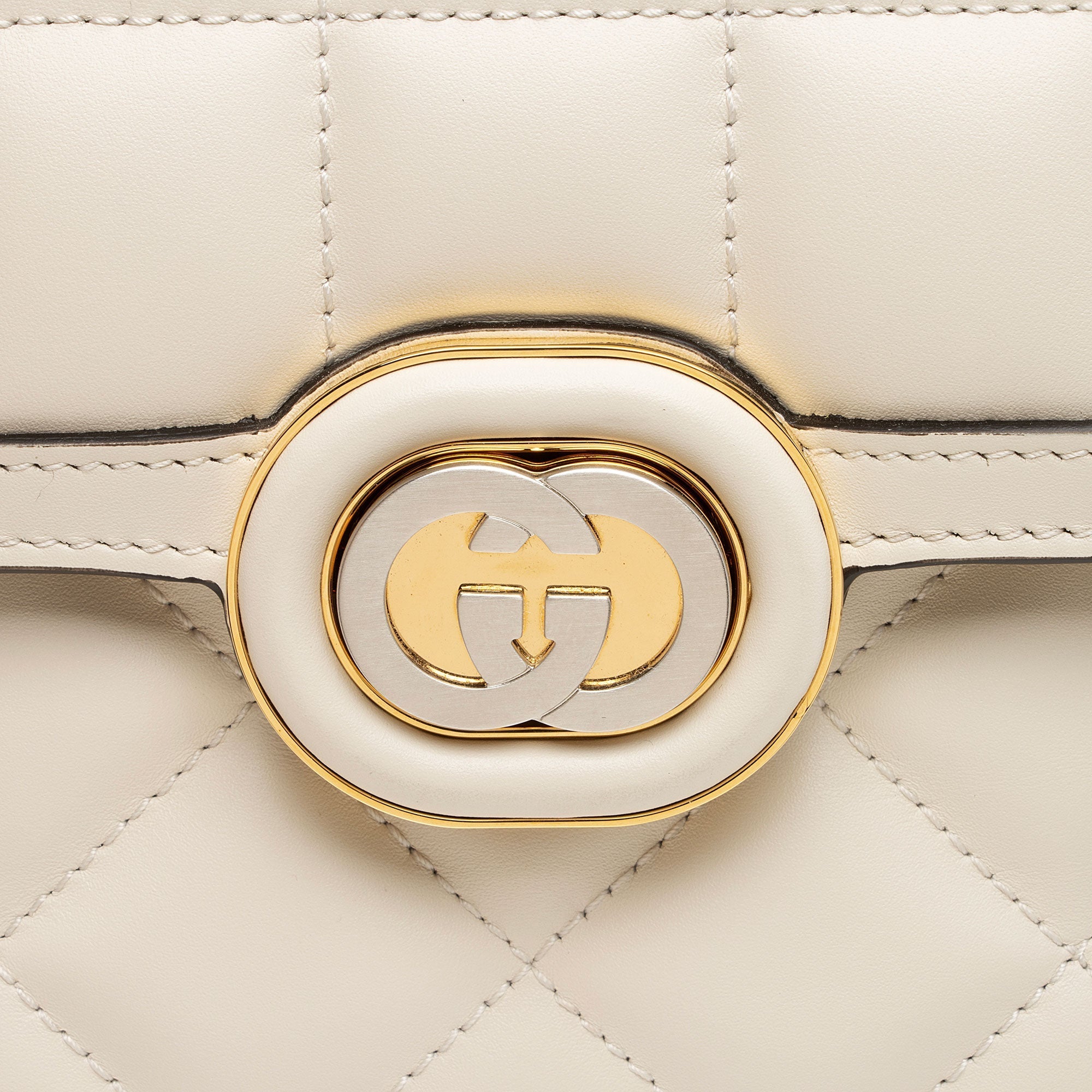 Gucci Calfskin Deco Mini Shoulder Bag