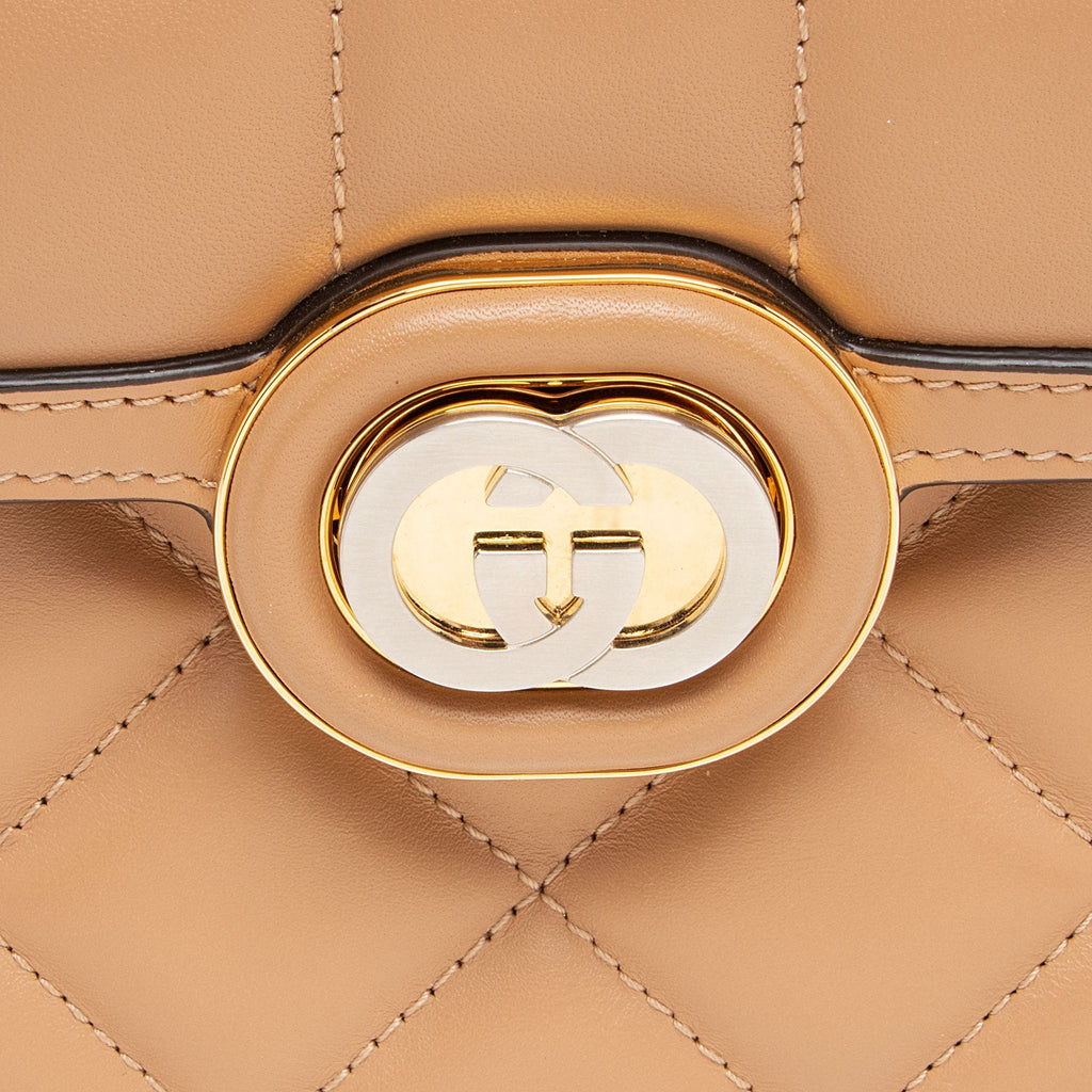 Gucci Calfskin Deco Mini Shoulder Bag
