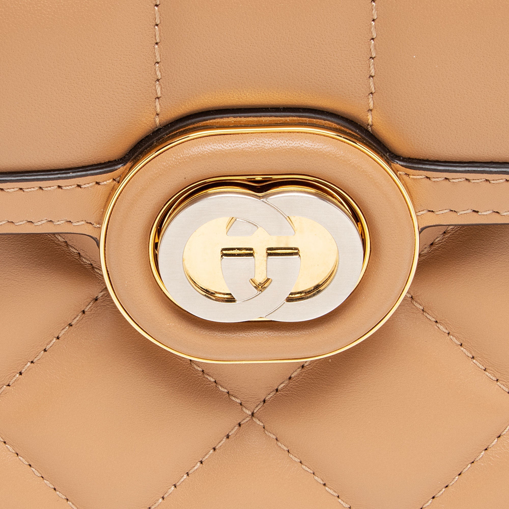 Gucci Calfskin Deco Mini Shoulder Bag