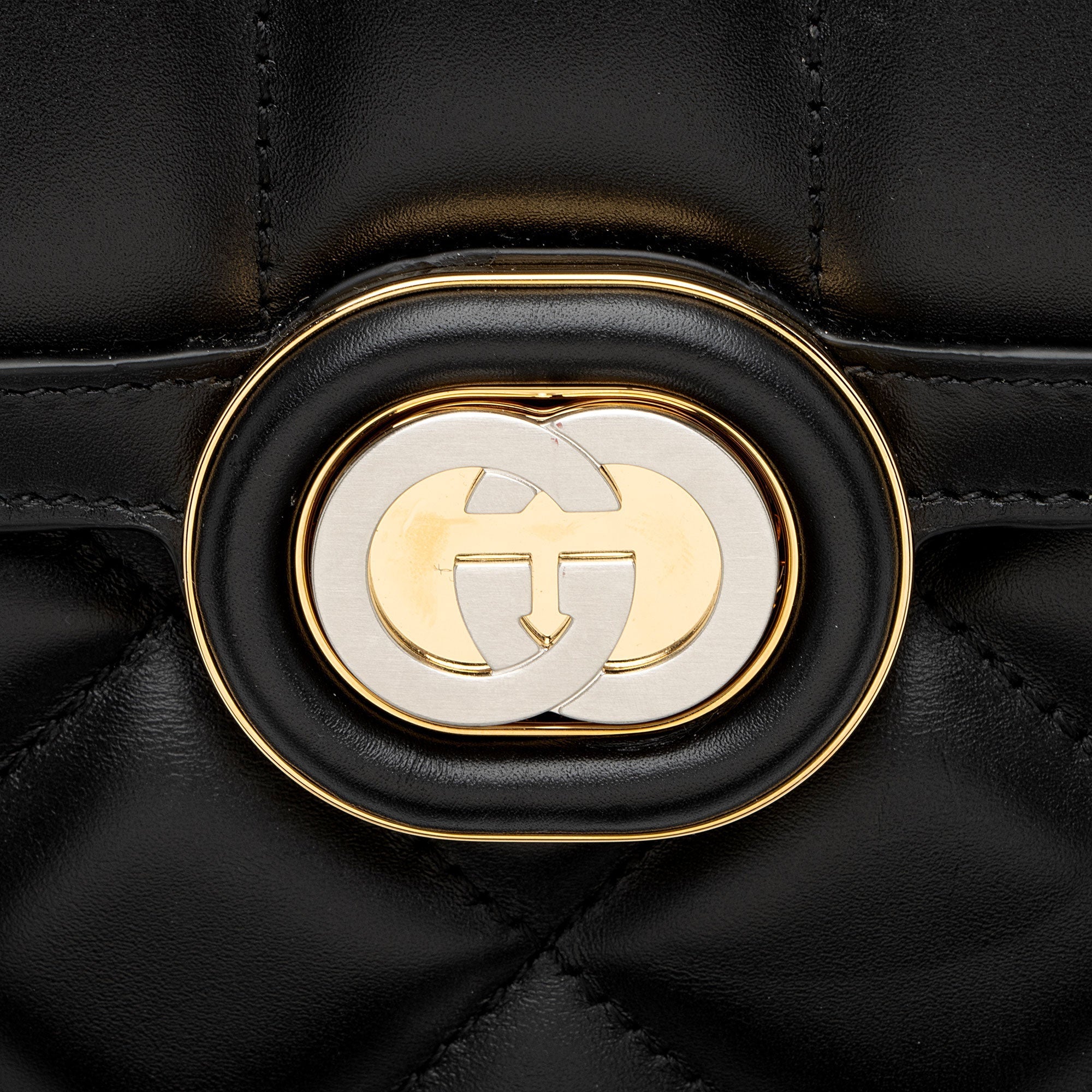 Gucci Calfskin Deco Small Shoulder Bag