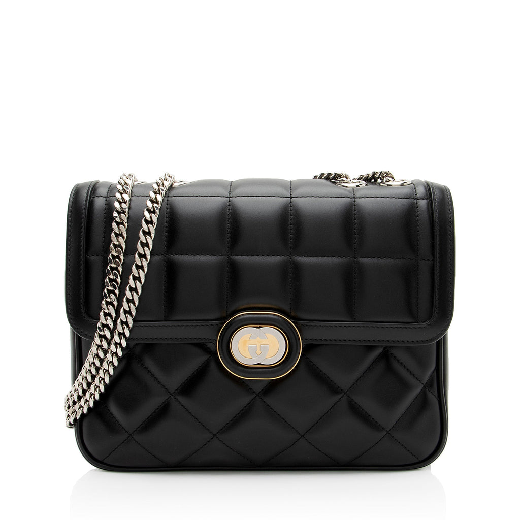 Gucci Calfskin Deco Small Shoulder Bag