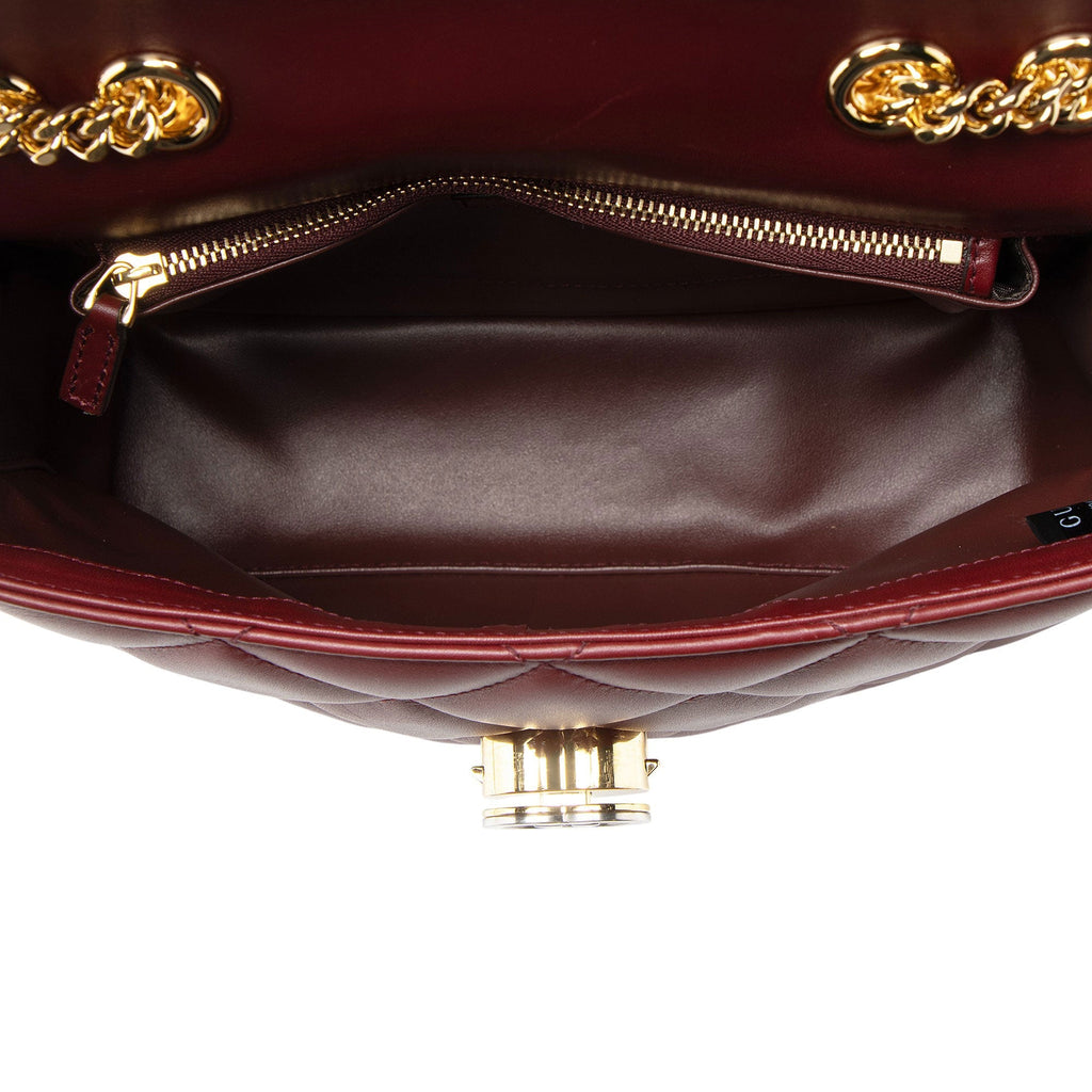 Gucci Calfskin Deco Small Shoulder Bag