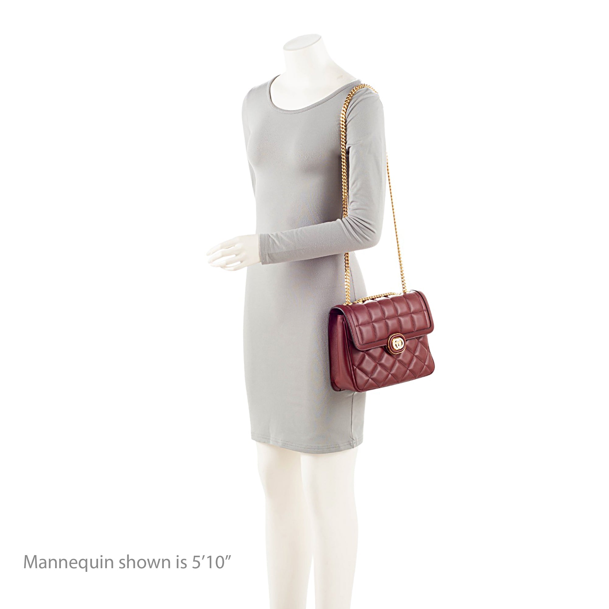 Gucci Calfskin Deco Small Shoulder Bag