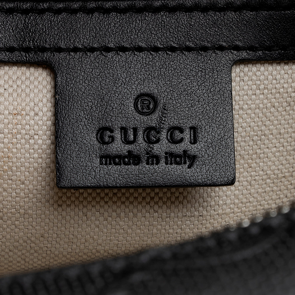 Gucci Calfskin Gucci Embossed Square Shoulder Bag (SHF-21568)