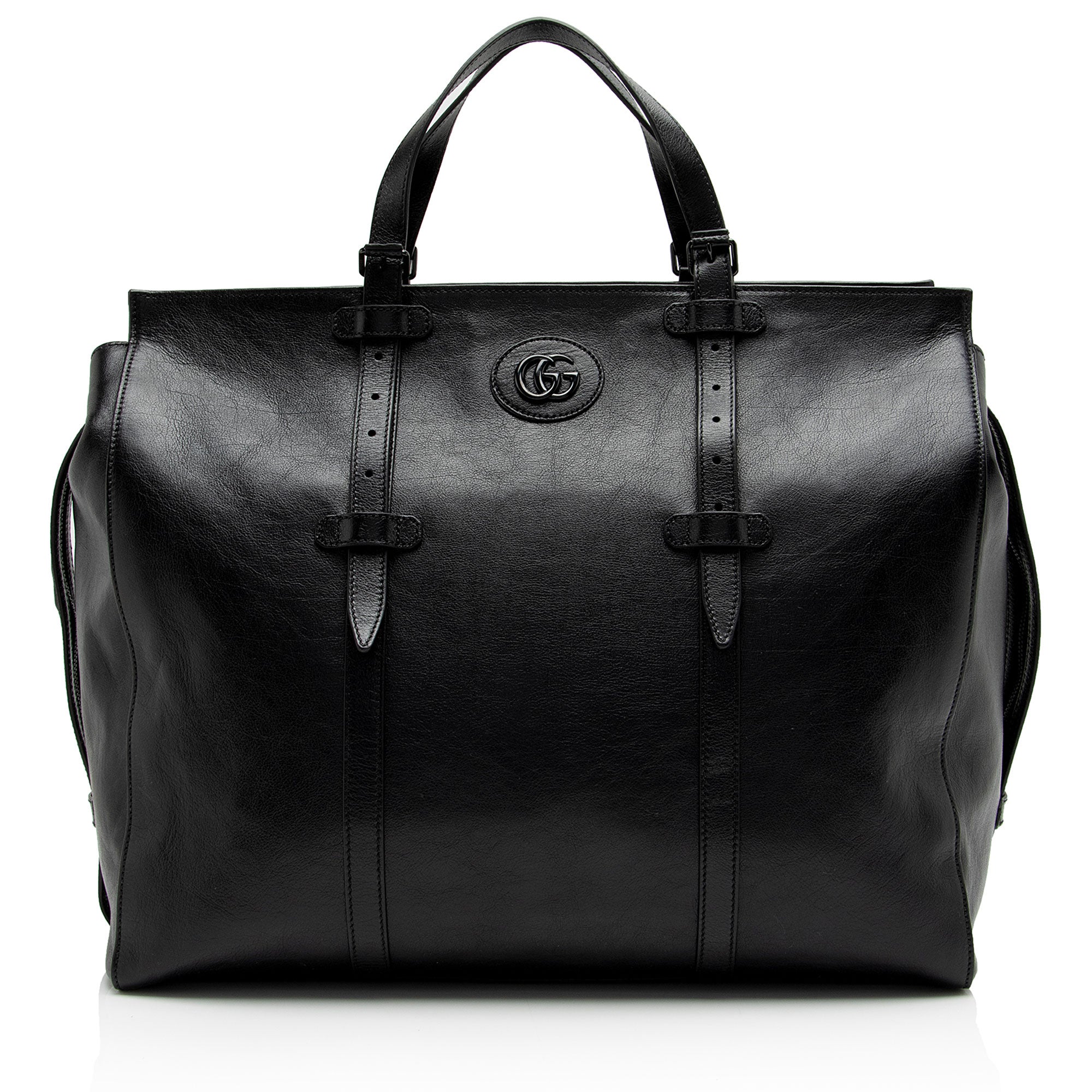 Gucci Calfskin GG Marmont Monochrome Large Tote (SHF-sBw4Ey)