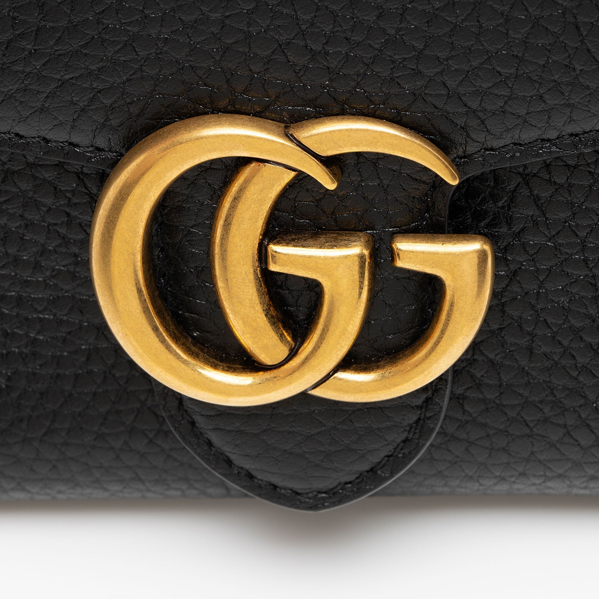 Gucci Calfskin GG Marmont FrLBch Wallet