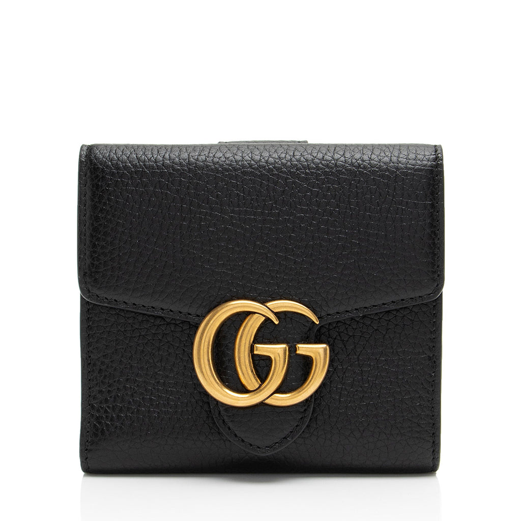 Gucci Calfskin GG Marmont FrLBch Wallet