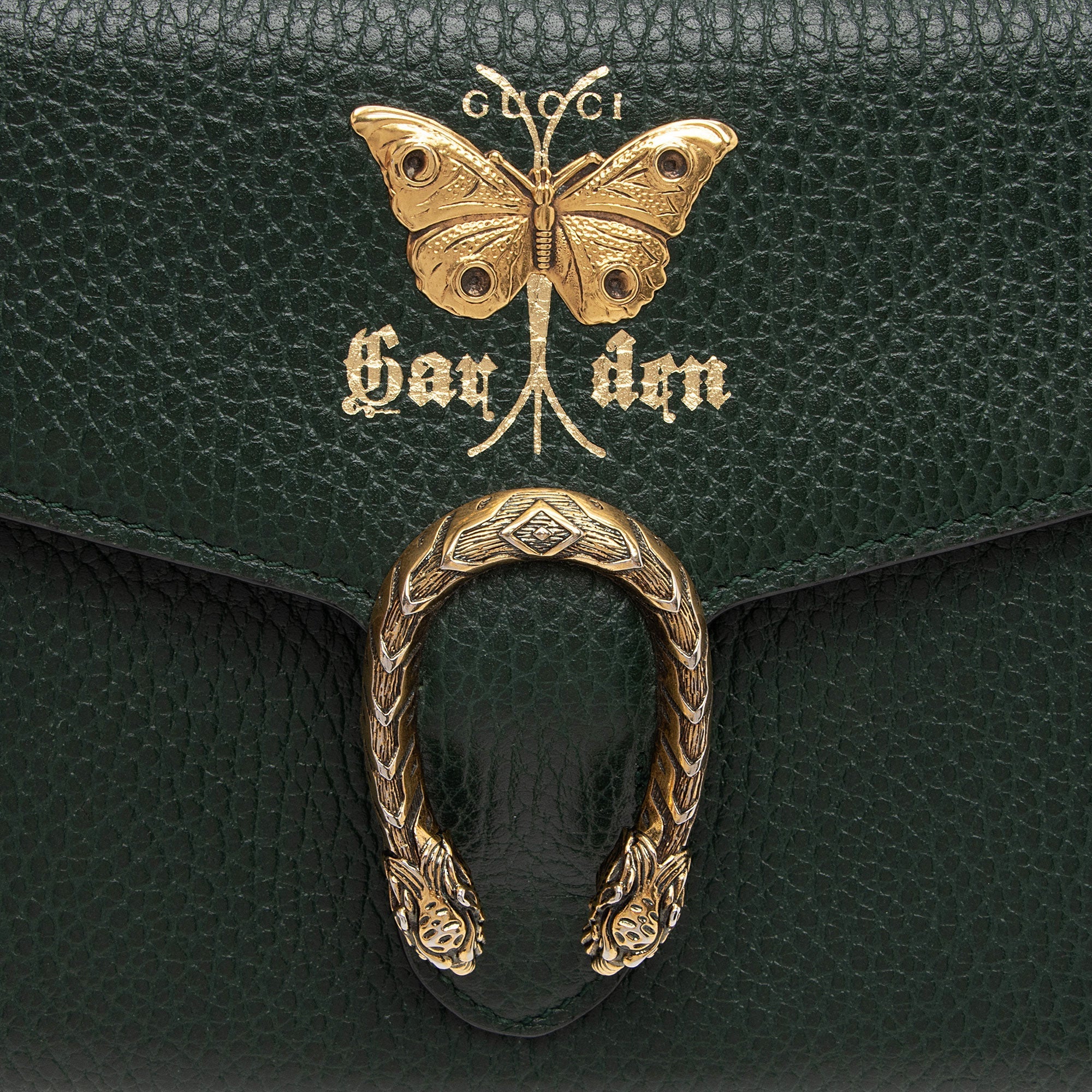 Gucci Calfskin Garden Dionysus Chain Wallet