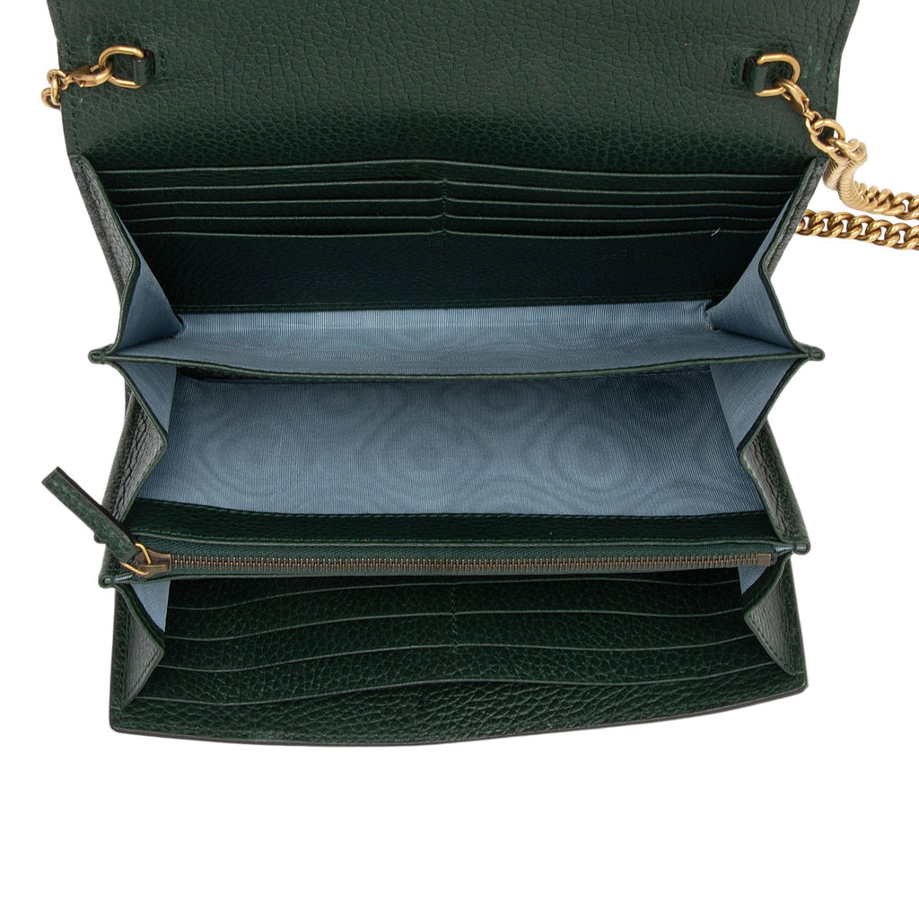 Gucci Calfskin Garden Dionysus Chain Wallet