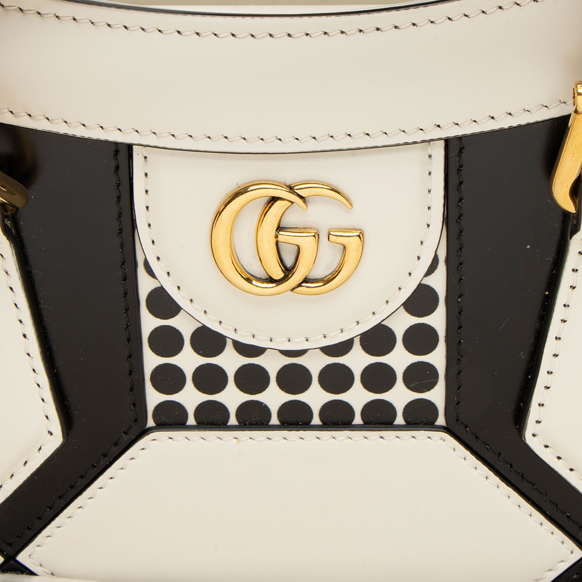 Gucci Calfskin Geometric Inlay Diana Small Tote (SHF-31a6lc)