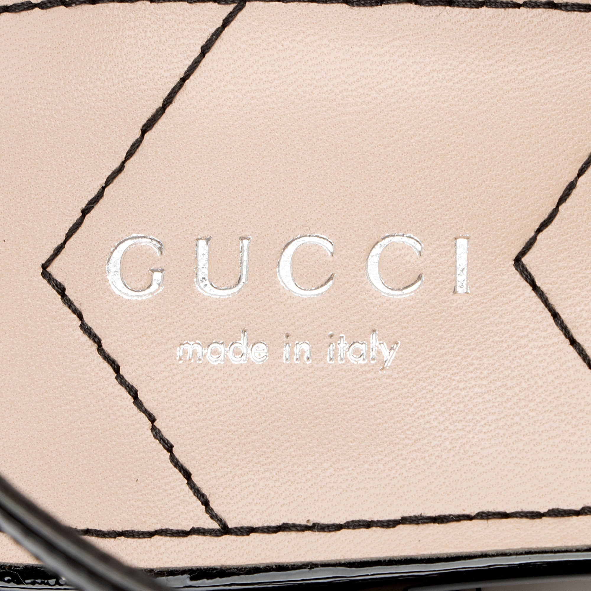 Gucci Calfskin Glitter Double G Slingback Flats - Size 10 / 40