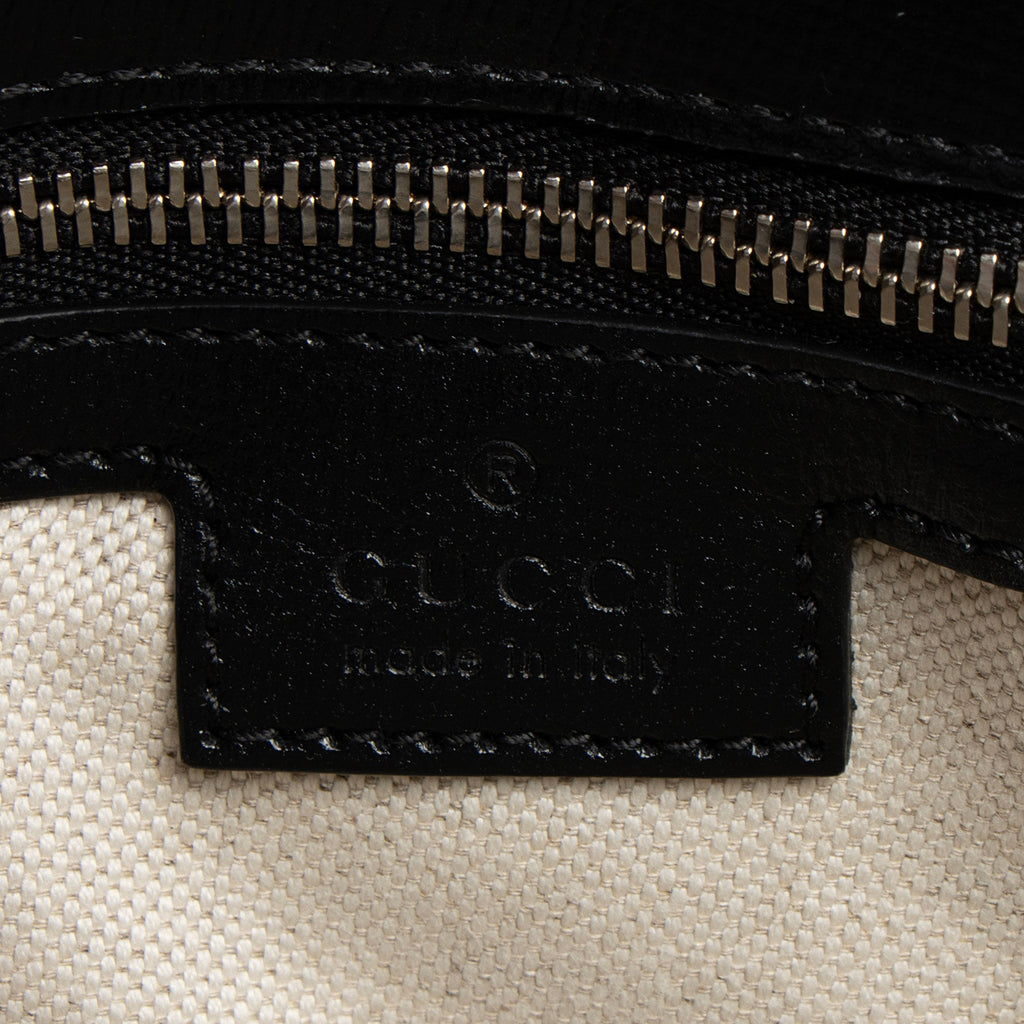 Gucci Calfskin Horsebit 1955 Asymmetric Small Shoulder Bag