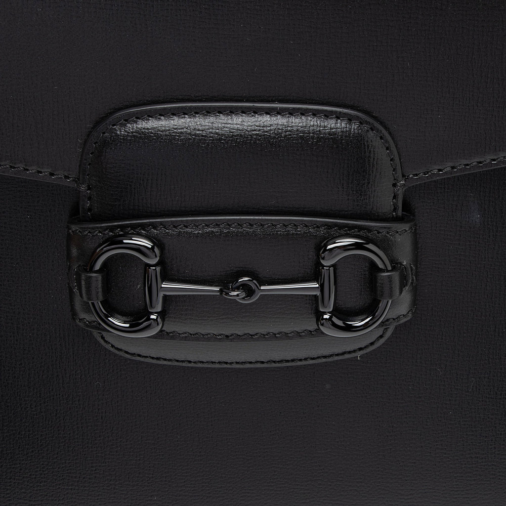 Gucci Calfskin Web Horsebit 1955 Shoulder Bag (SHF-SQoWjr)