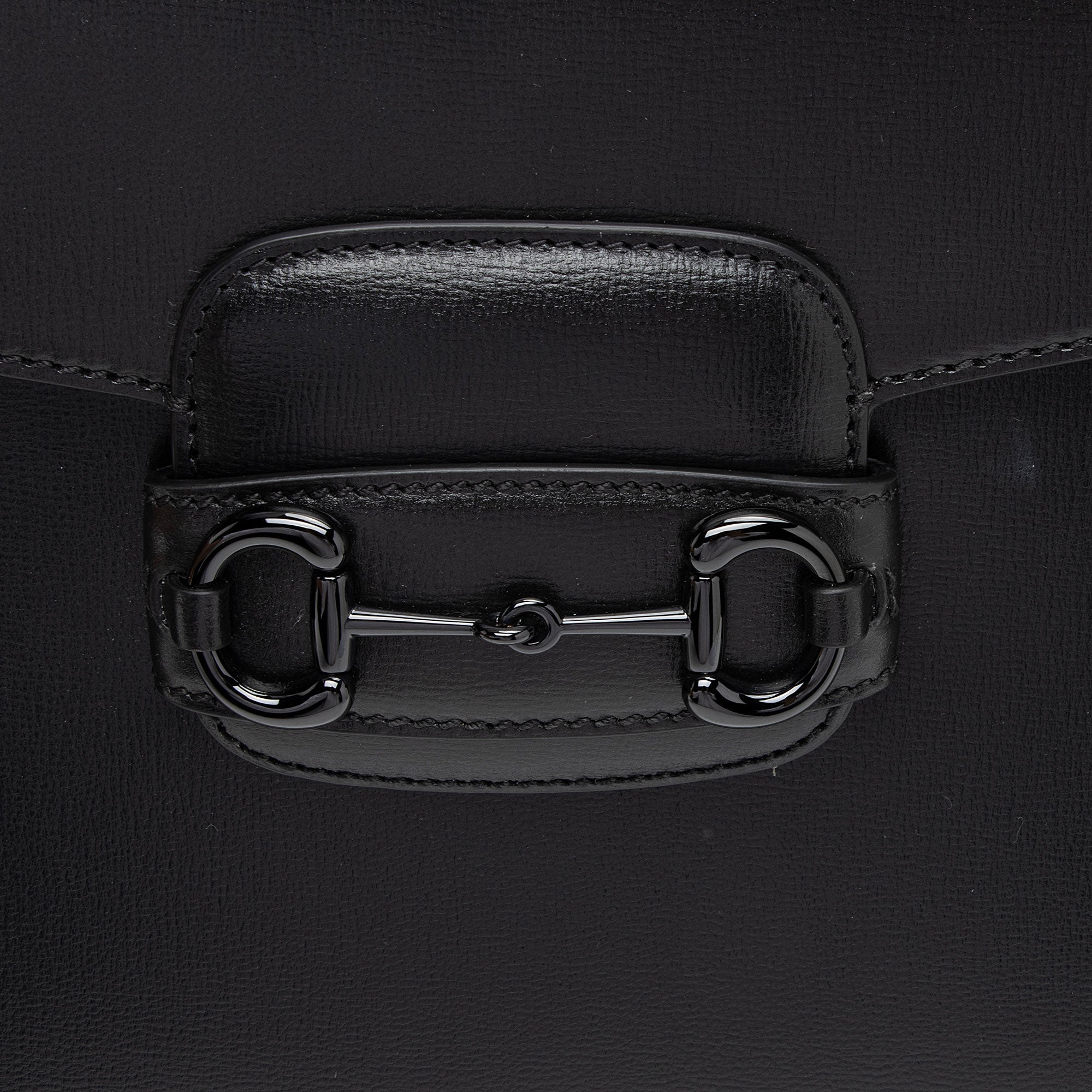 Gucci Calfskin Web Horsebit 1955 Shoulder Bag (SHF-SQoWjr)