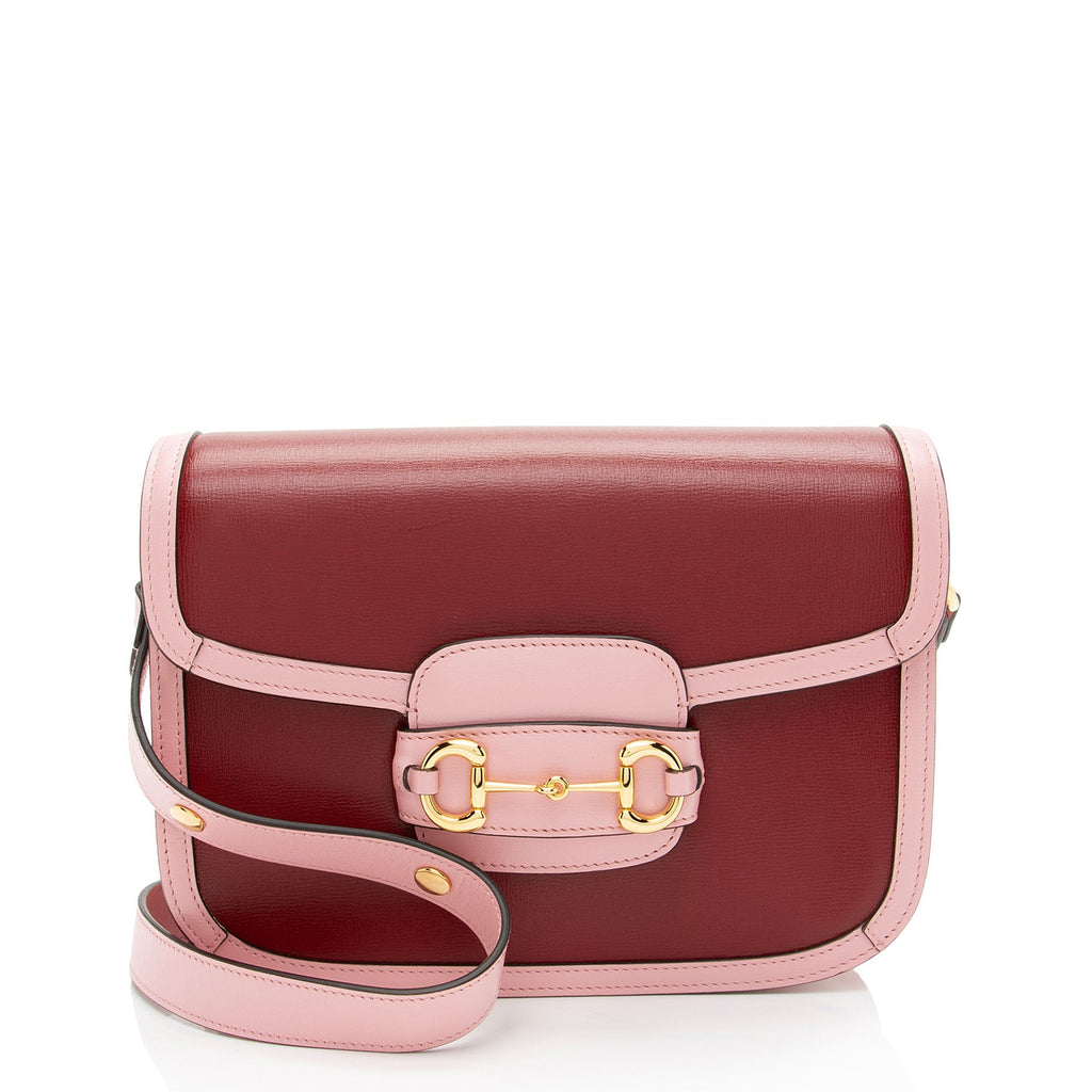 Gucci Calfskin Horsebit 1955 Bicolor Medium Bag