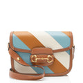 Gucci Calfskin Tricolor Horsebit 1955 Small Bag