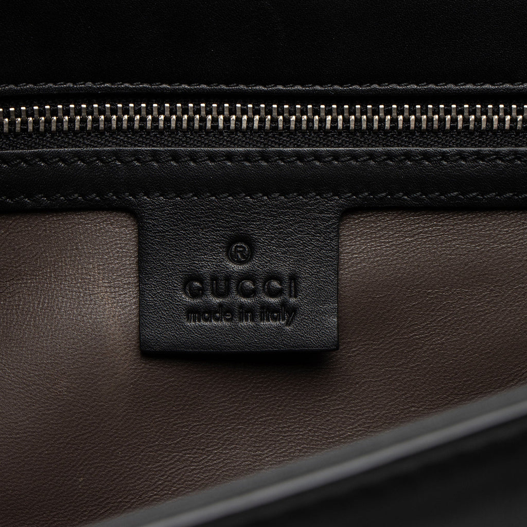 Gucci Grained Calfskin Interlocking G Medium Shoulder Bag