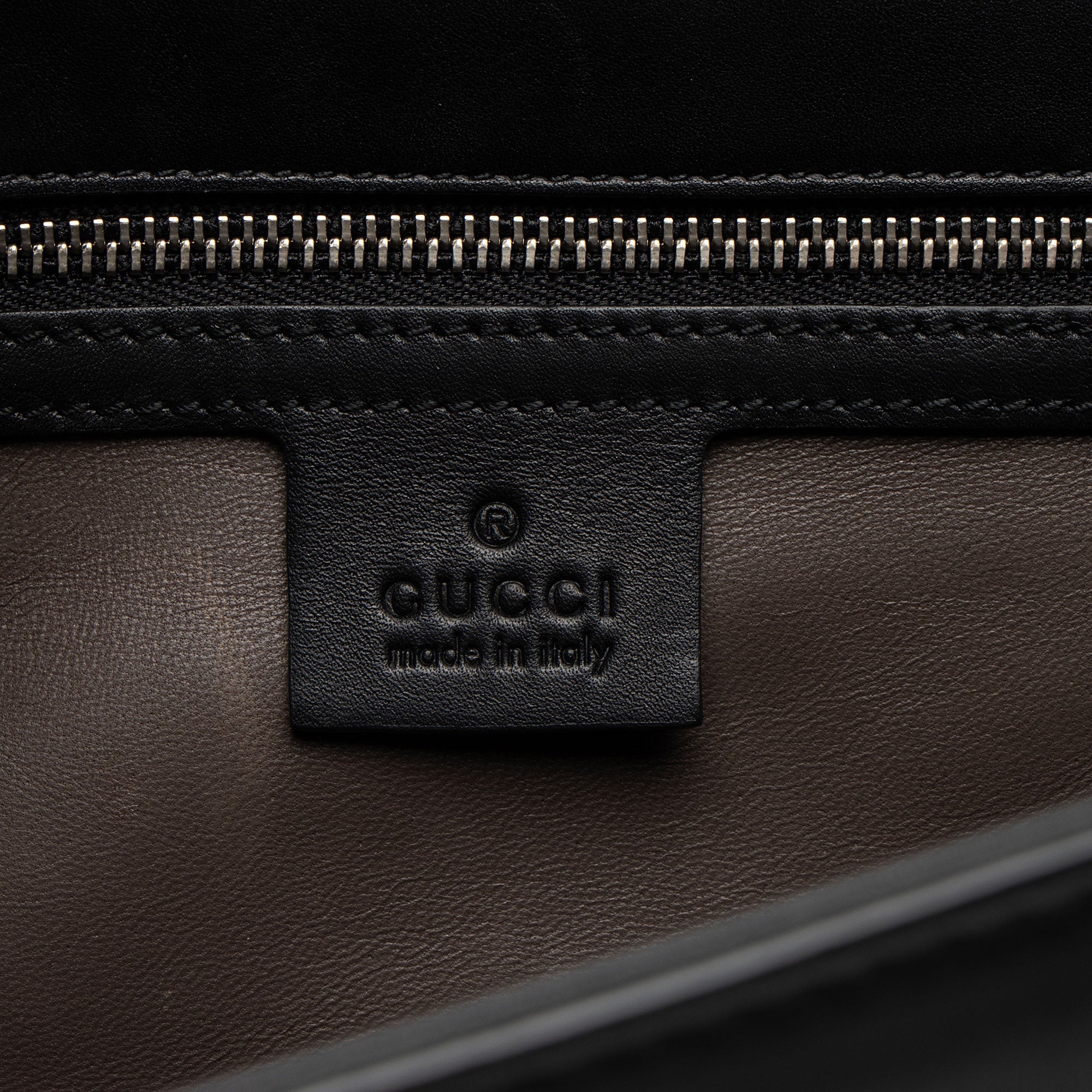 Gucci Grained Calfskin Interlocking G Medium Shoulder Bag