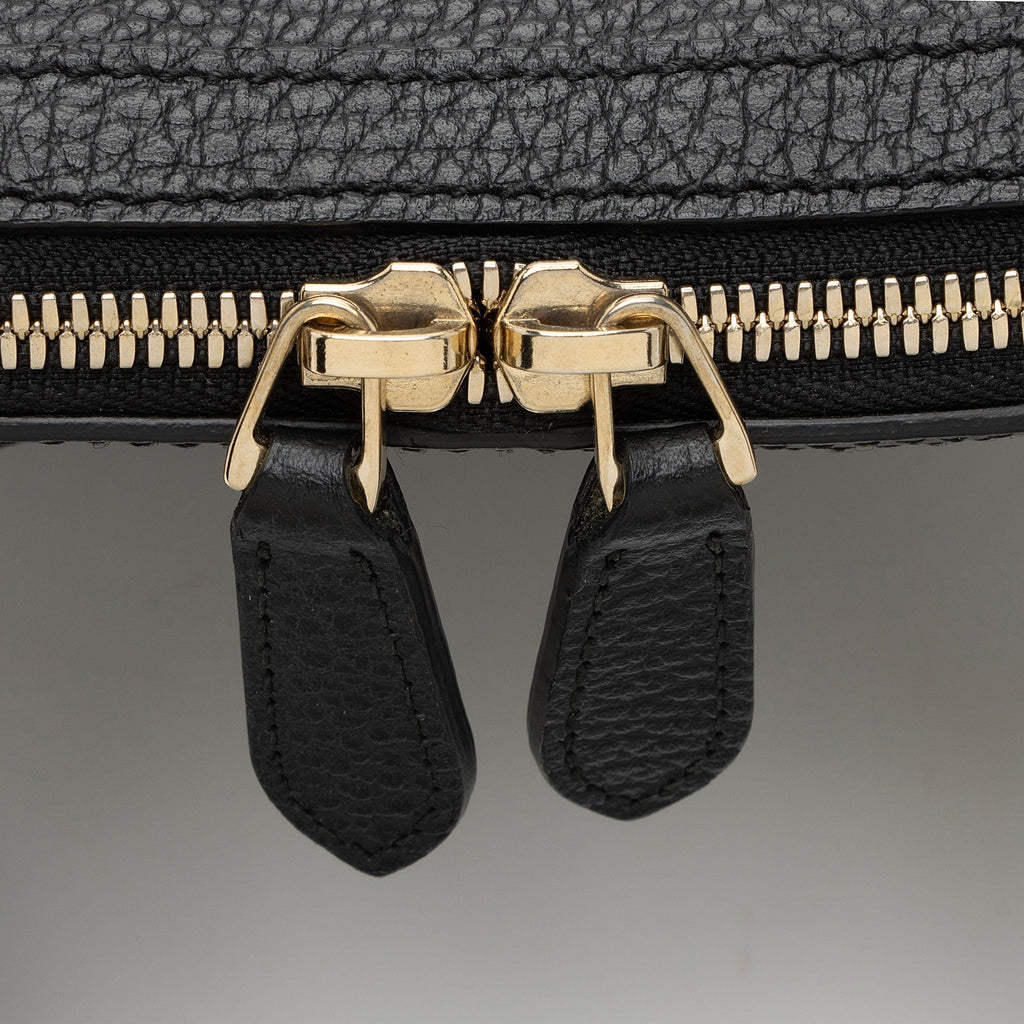 Gucci Leather GG Charm Dome Small Satchel
