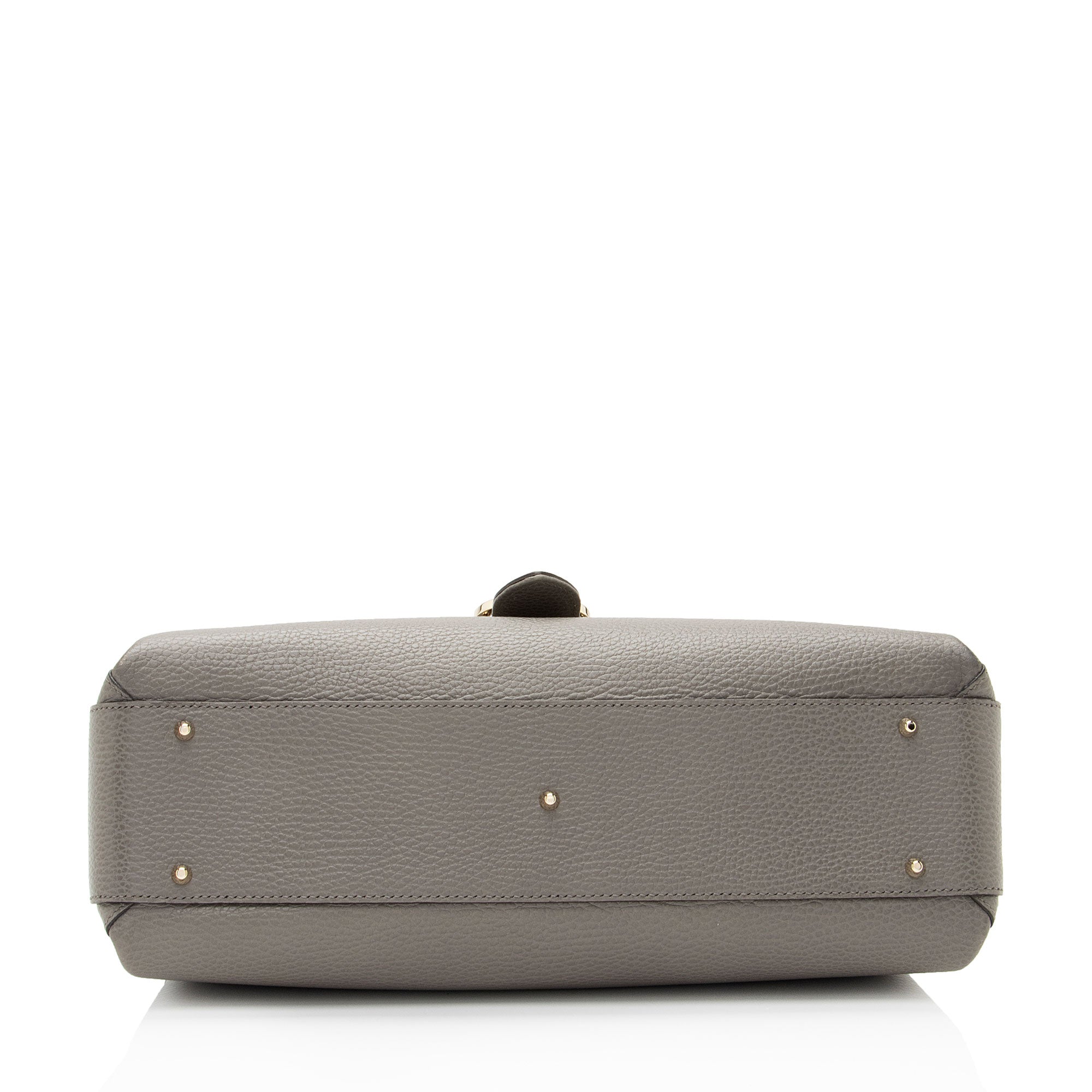 Gucci Calfskin Interlocking G Top Handle Medium Shoulder Bag (SHF-AHOWbQ)