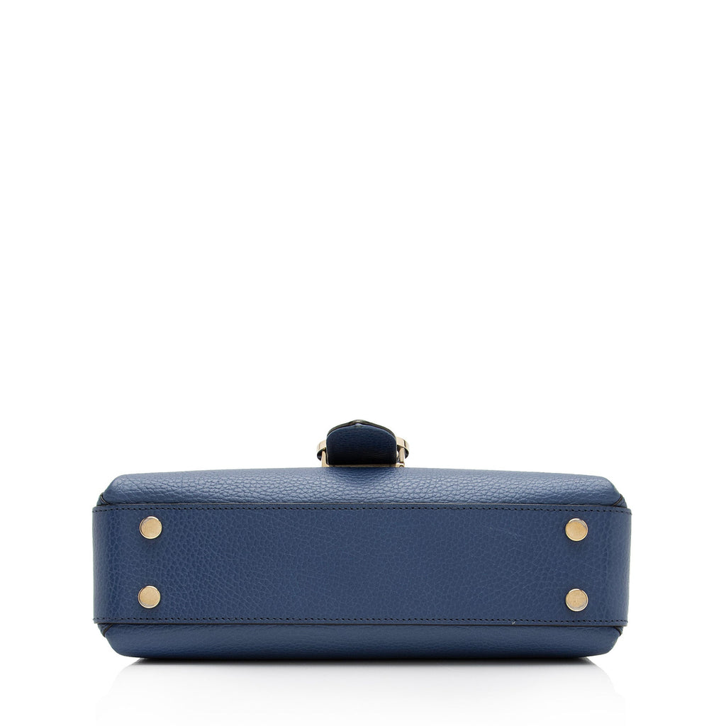 Gucci Calfskin Interlocking G Top Handle Small Shoulder Bag (SHF-2x4YHi)