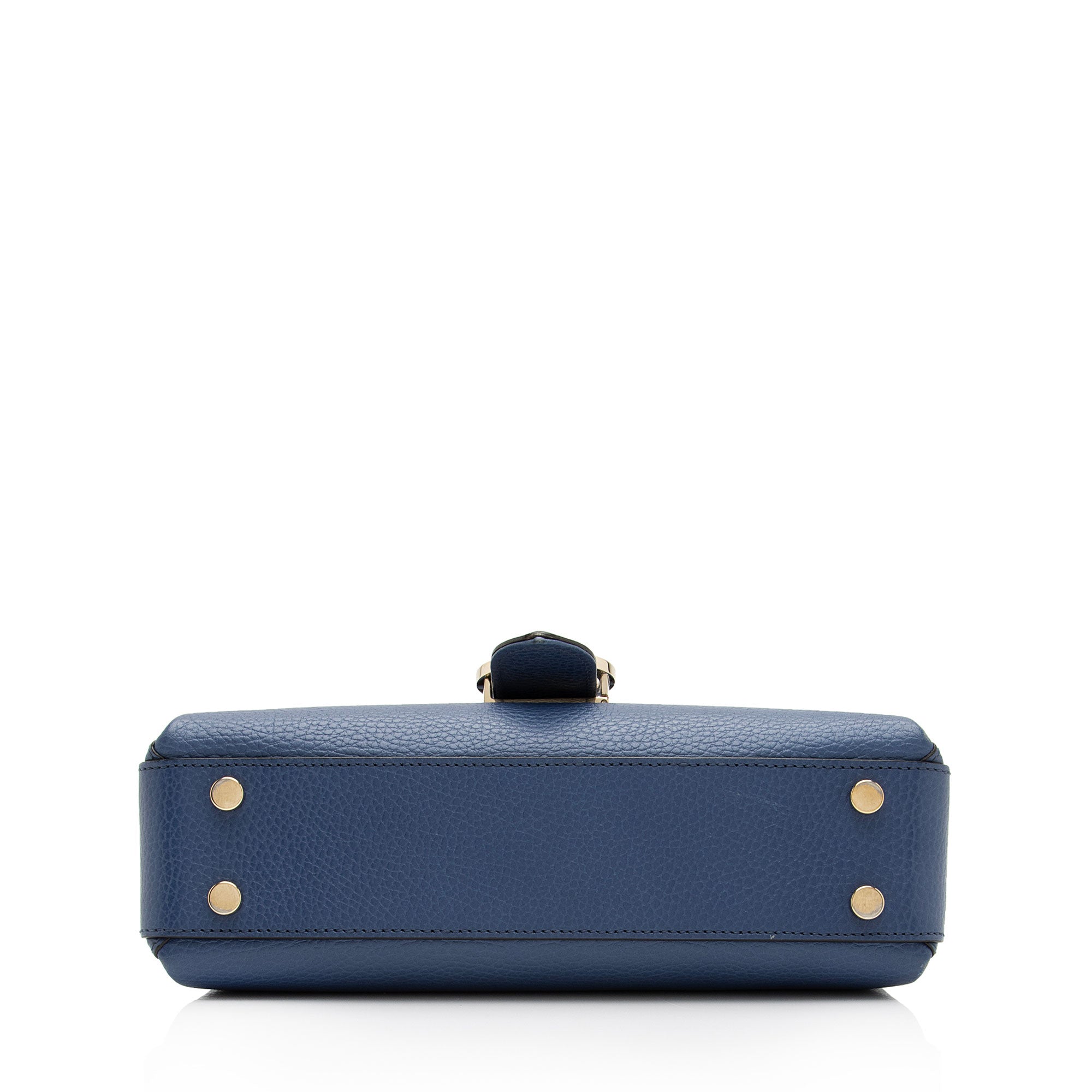 Gucci Calfskin Interlocking G Top Handle Small Shoulder Bag (SHF-2x4YHi)