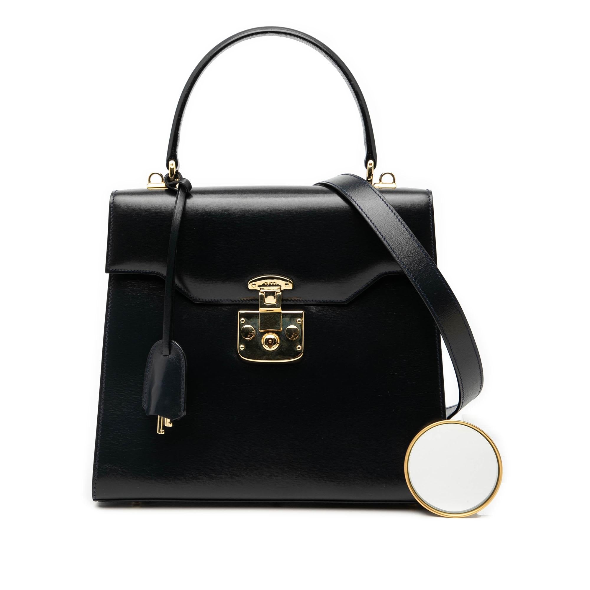 Gucci Calfskin Lady Lock Satchel