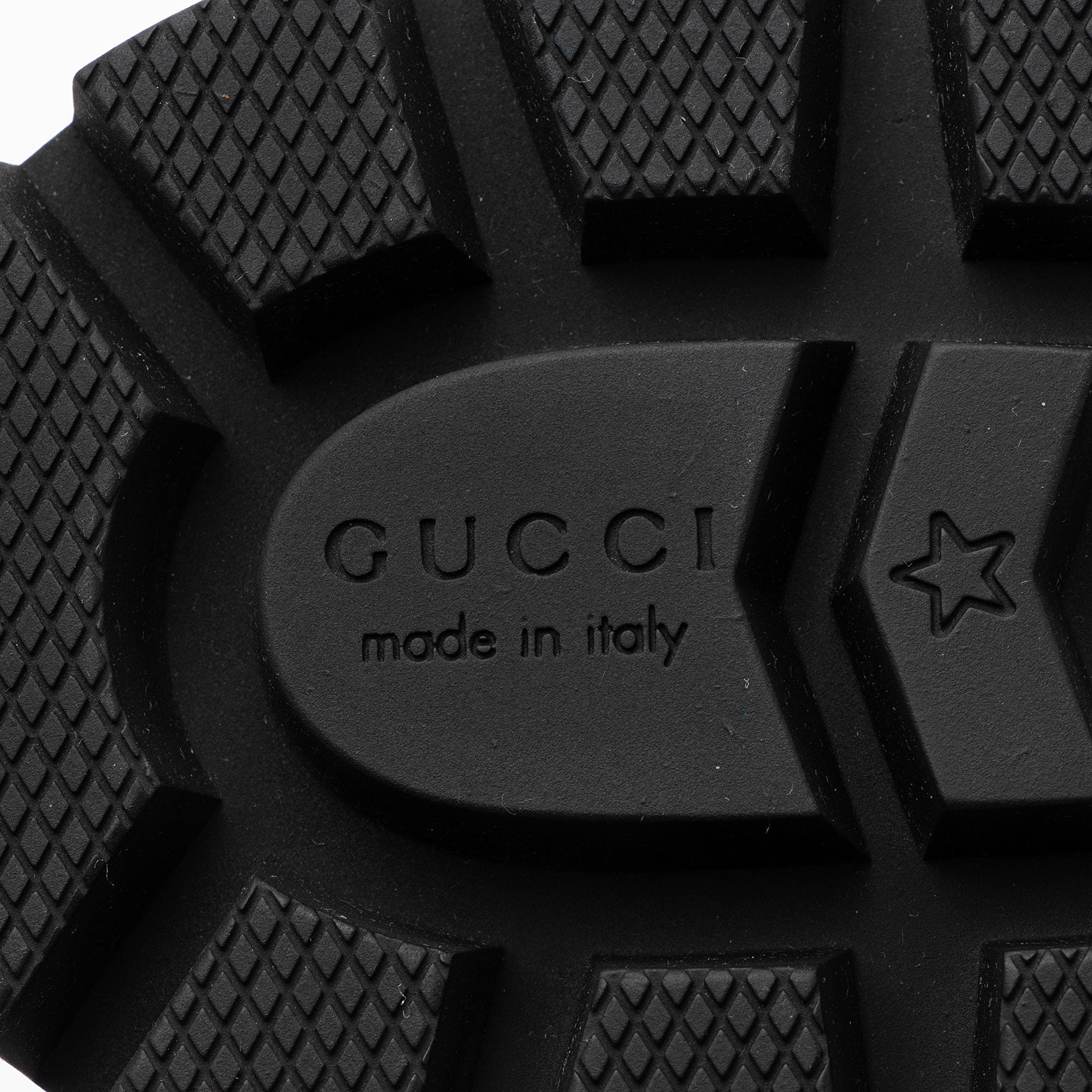 Gucci Calfskin Logo Trip Platform Boots - Size 10 / 40