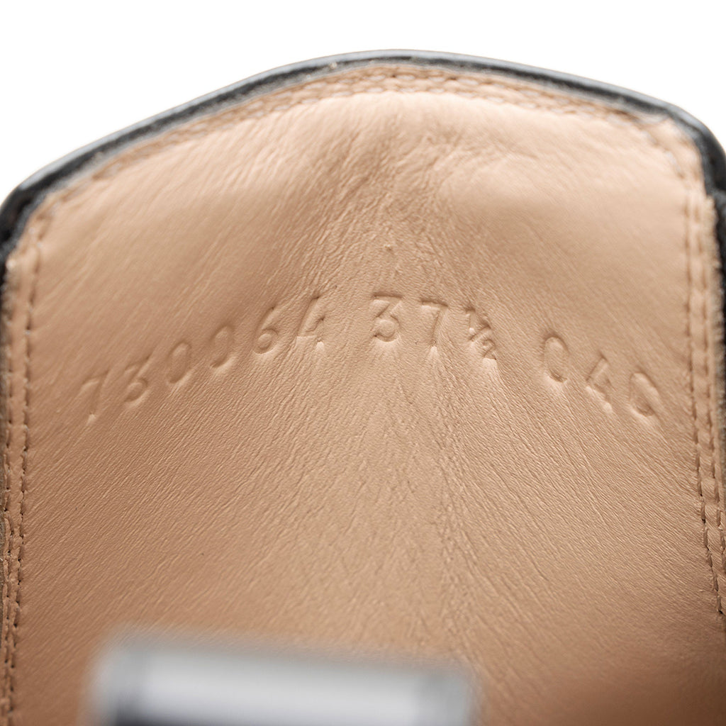 Gucci Calfskin Logo Trip Platform Boots - Size 7.5 / 37.5 (SHF-VfOKBg)