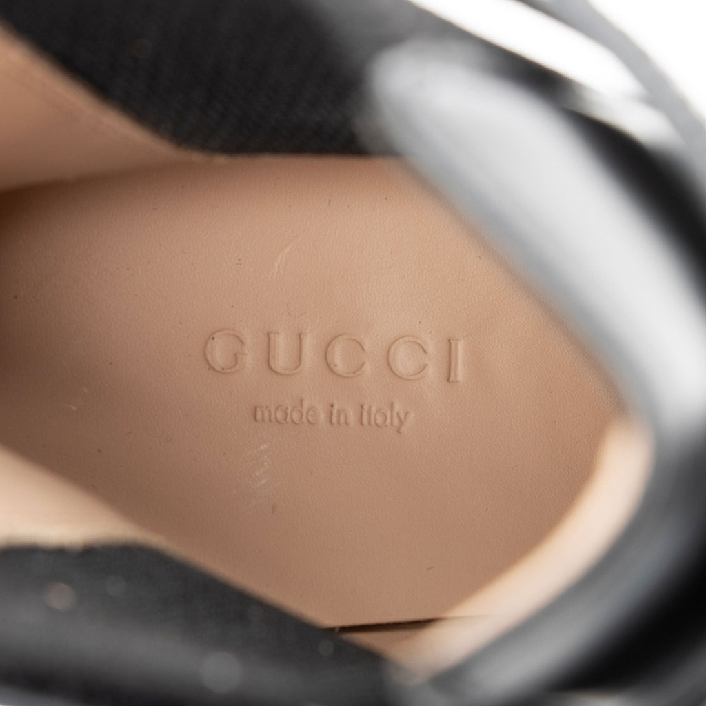 Gucci Calfskin Logo Trip Platform Boots - Size 9.5 / 39.5