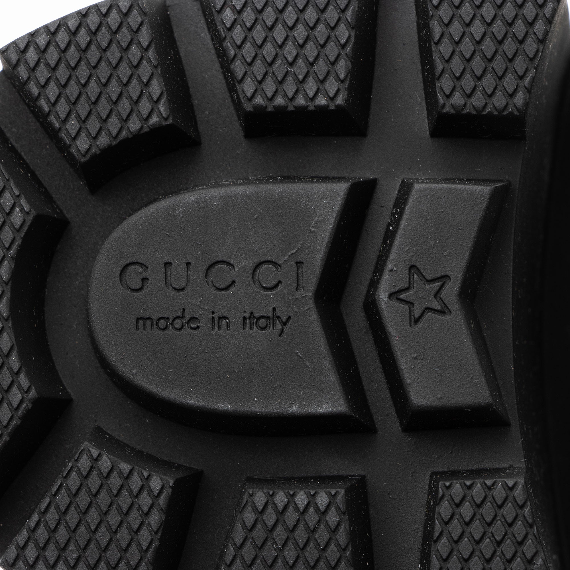 Gucci Calfskin Logo Trip Platform Boots - Size 9.5 / 39.5