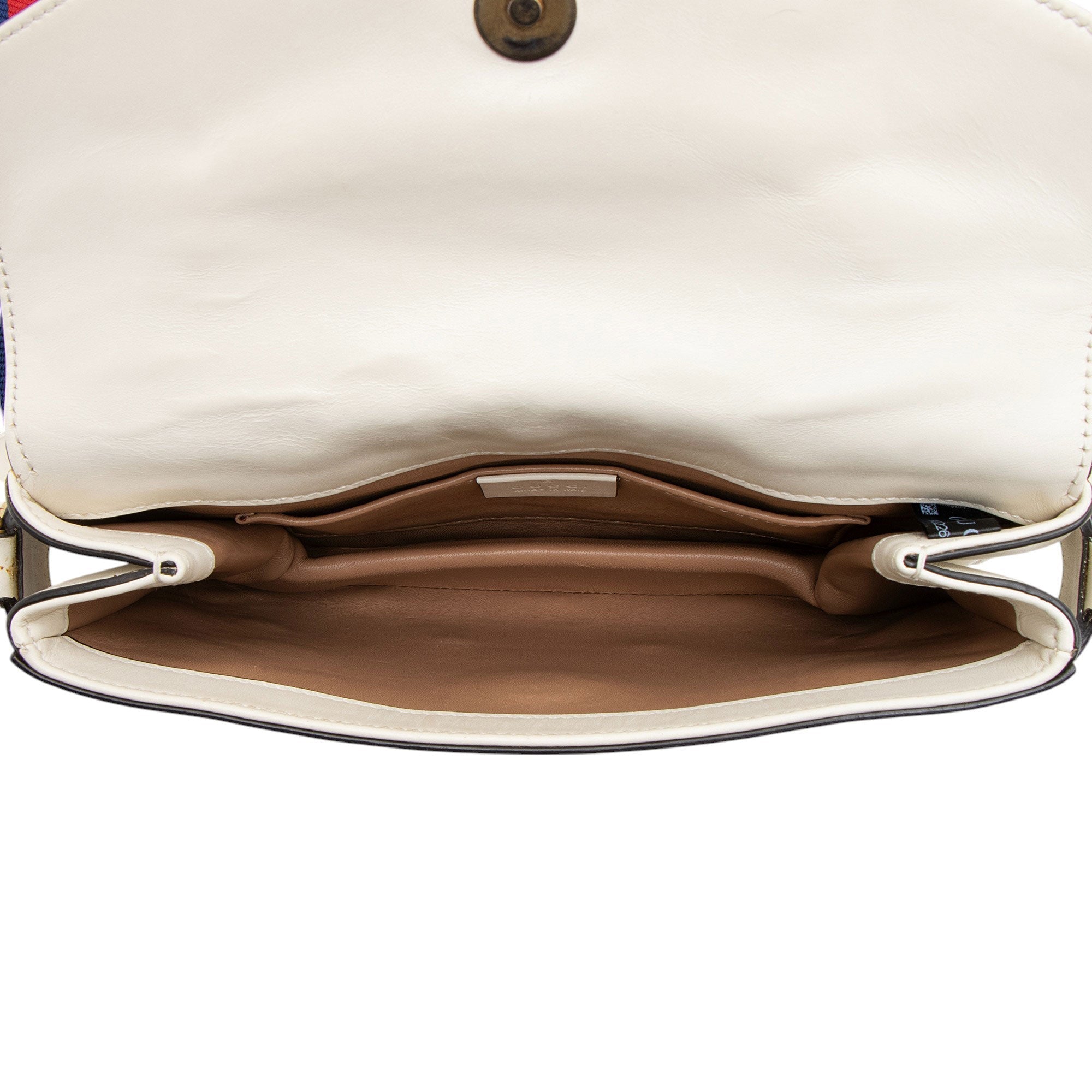 Gucci Calfskin Pearl Bee Broadway Mini Shoulder Bag