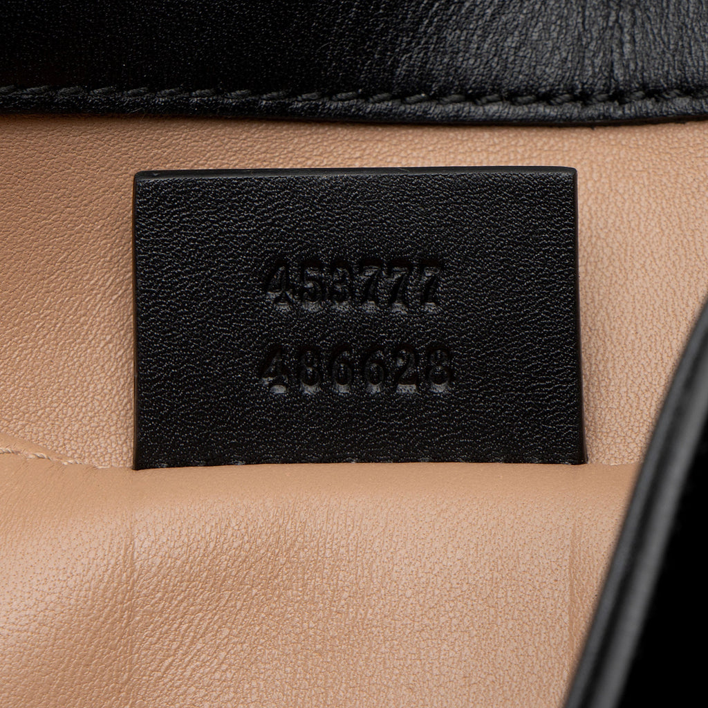 Gucci Calfskin Pearl Tiger Broadway Mini Shoulder Bag