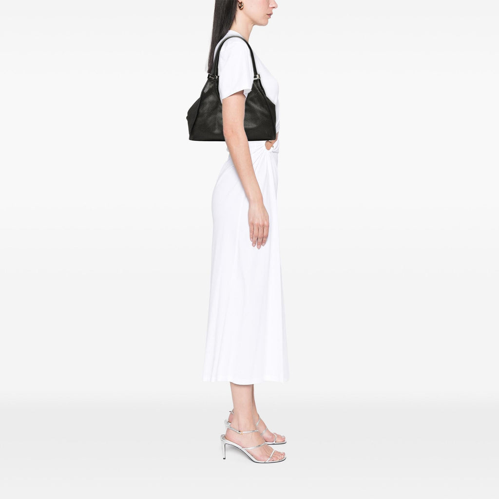 Gucci Calfskin Perforated Jackie Bardot Shoulder Bag